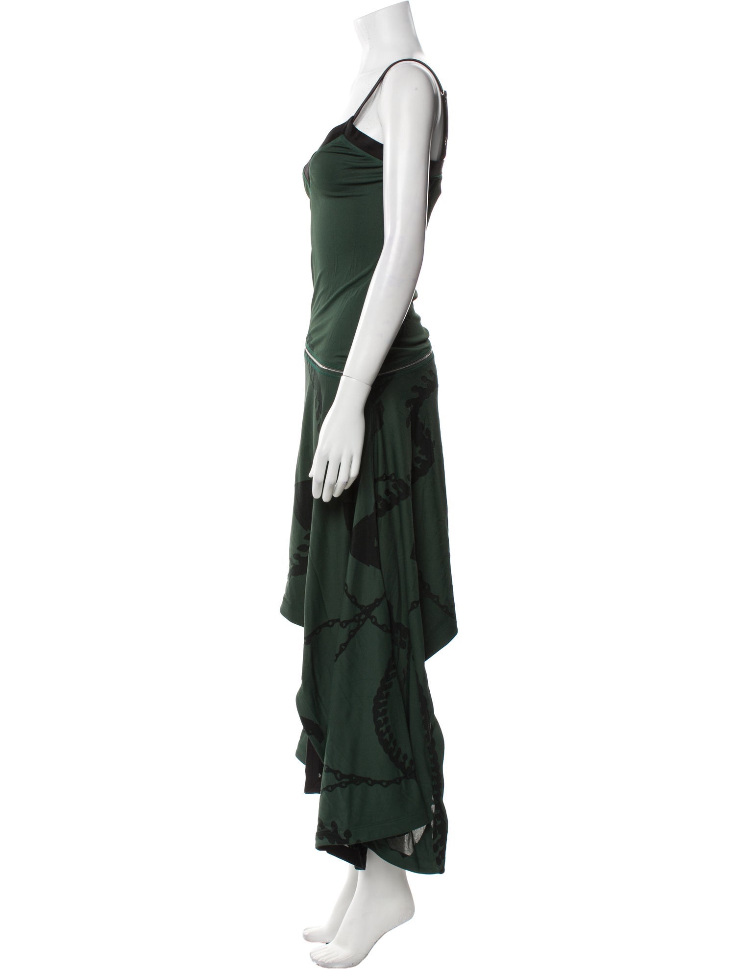 Burberry V-Neck Long Dress
