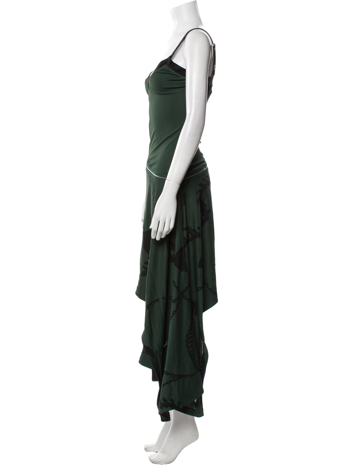 Burberry V-Neck Long Dress
