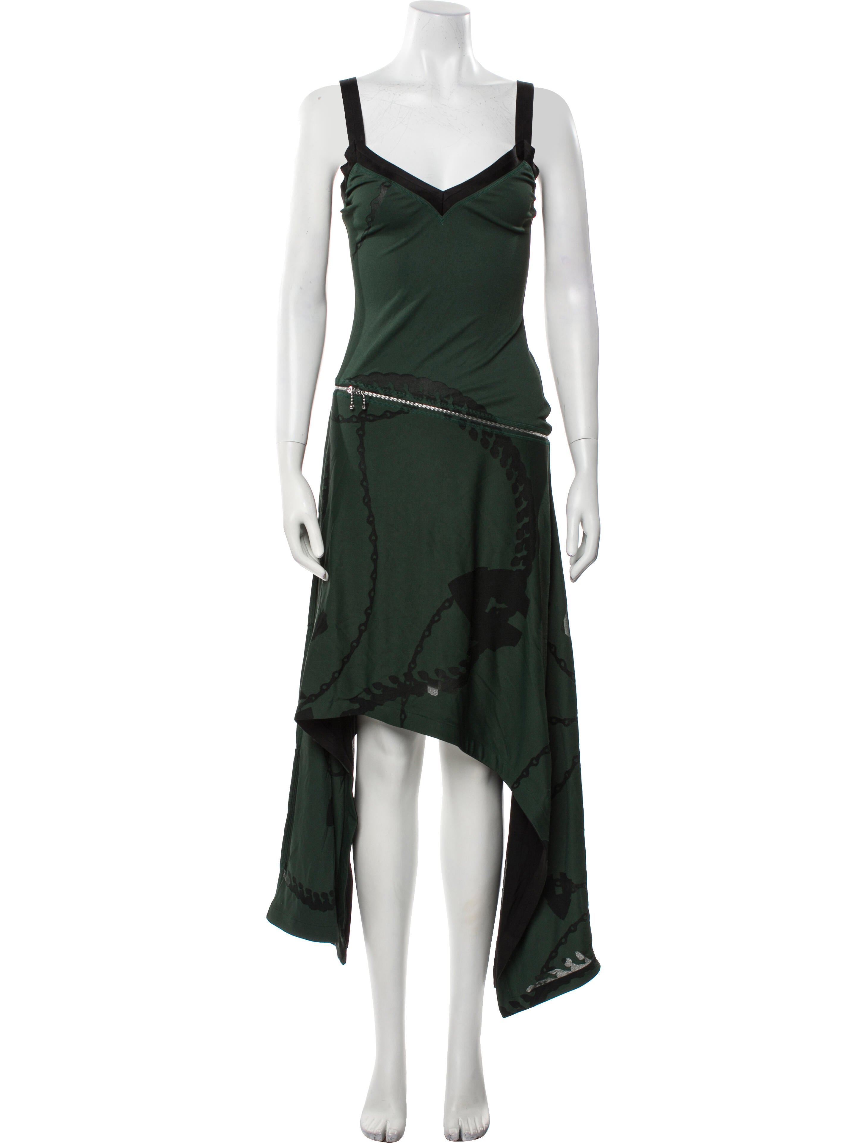 Burberry V-Neck Long Dress