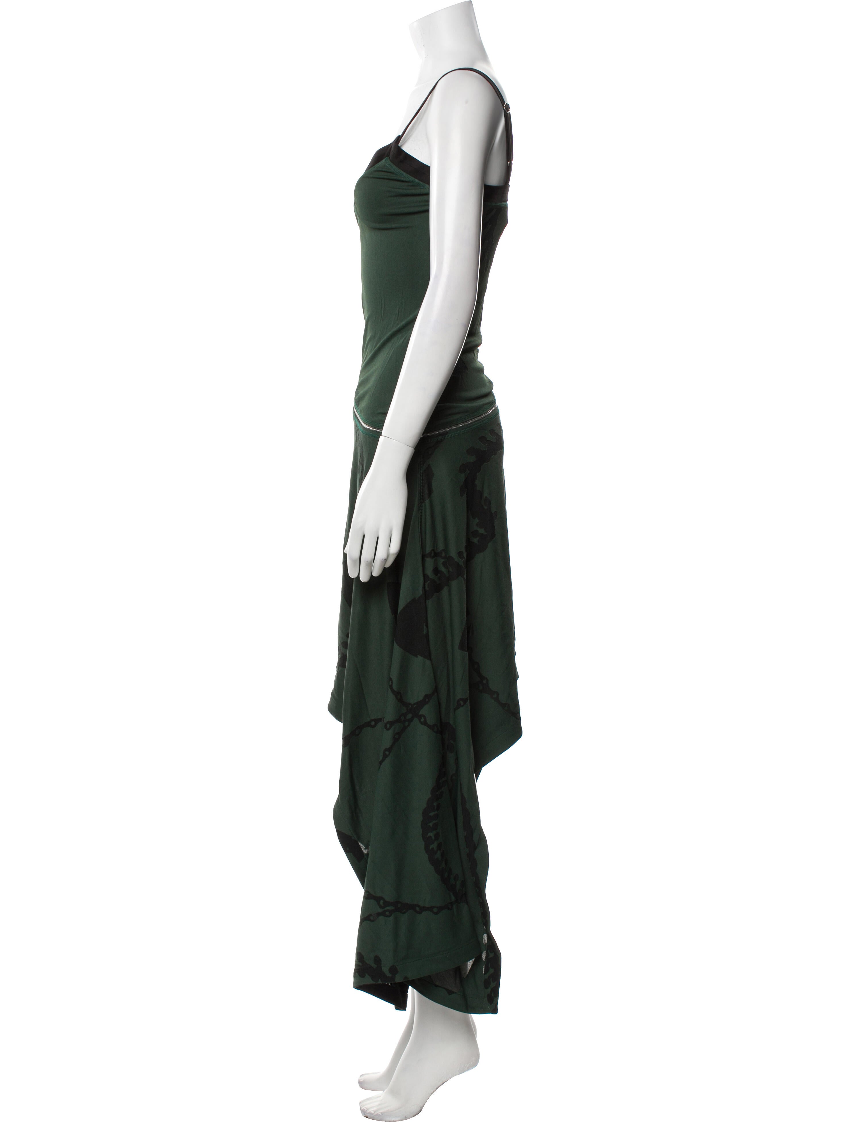 Burberry V-Neck Long Dress