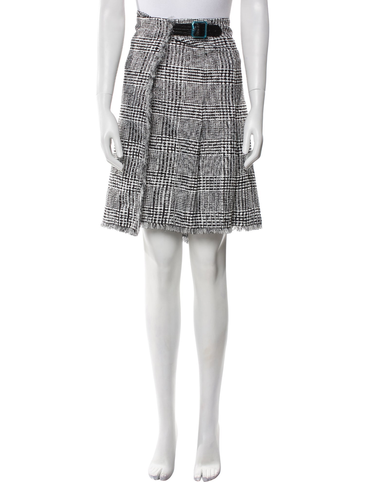 Burberry Plaid Print Knee-Length Skirt w/ Tags