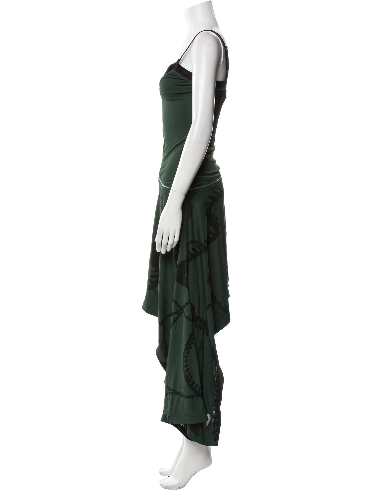 Burberry V-Neck Long Dress