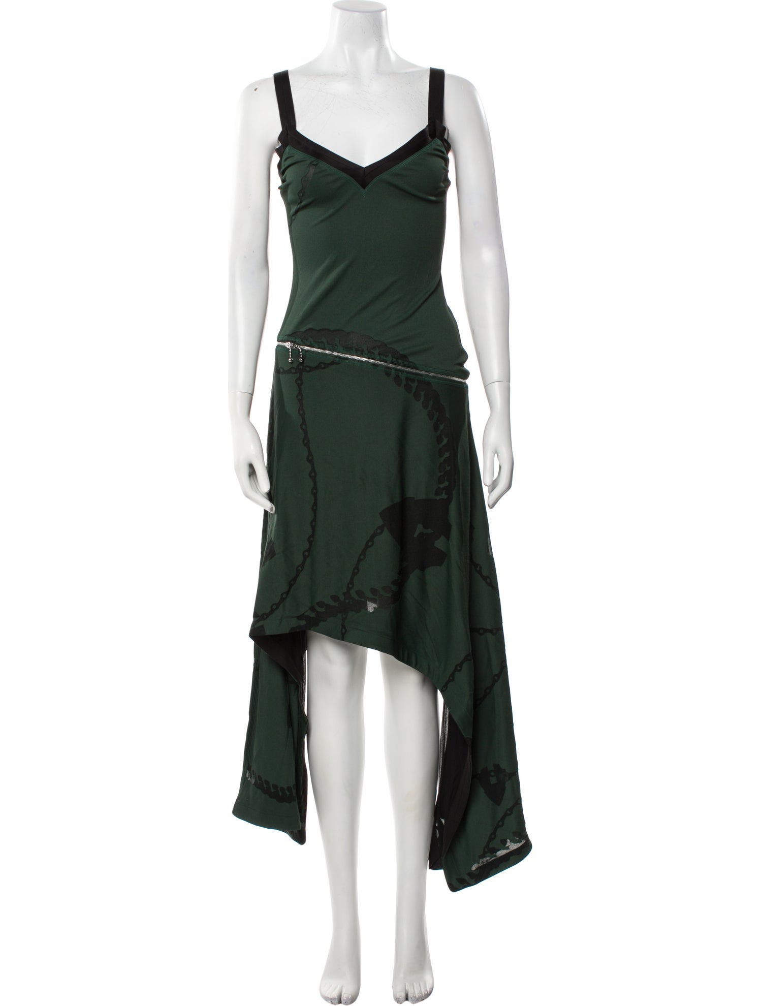 Burberry V-Neck Long Dress