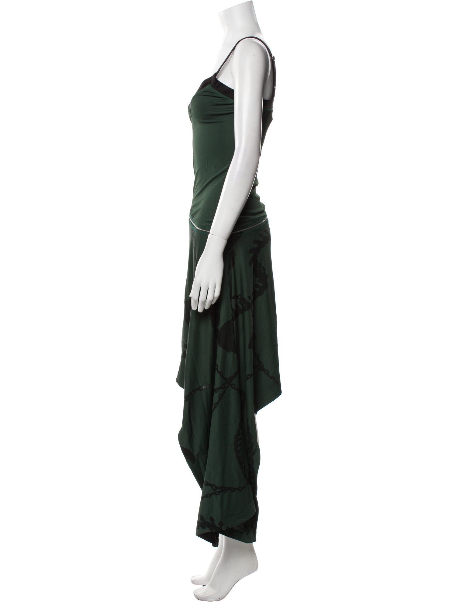 Burberry V-Neck Long Dress