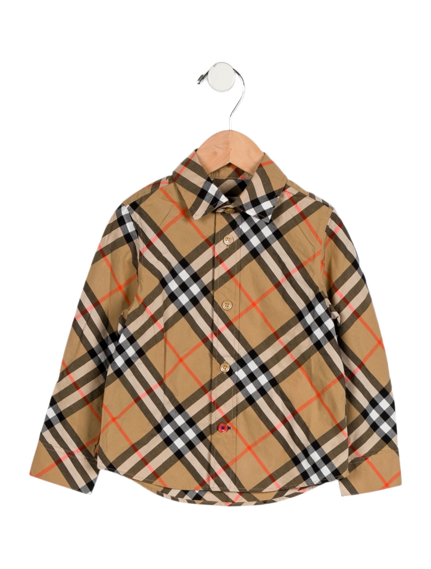 Burberry Toddler Boys' Nova Check Print Dress Shirt w/Tags