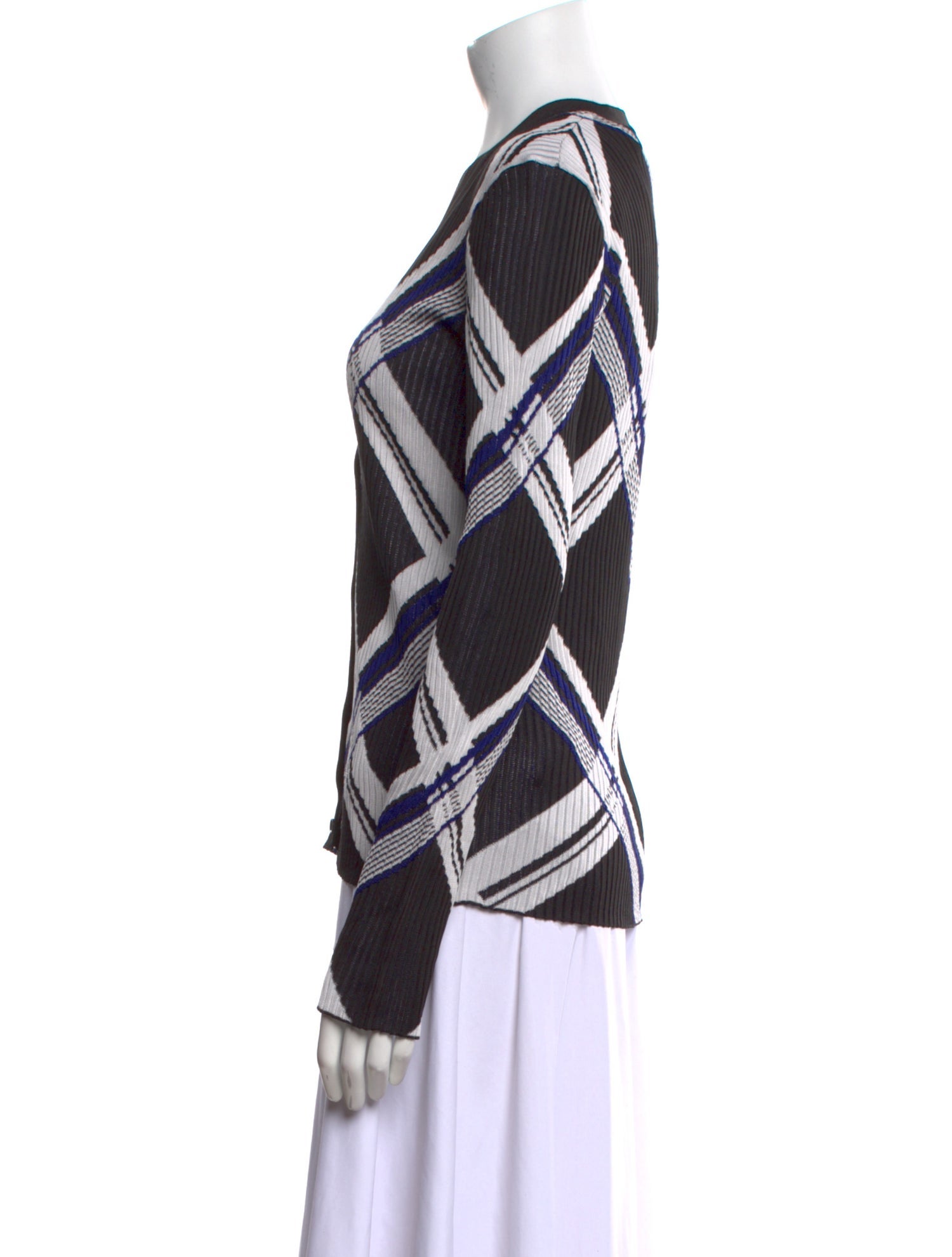 Burberry Silk Printed Sweater w/ Tags