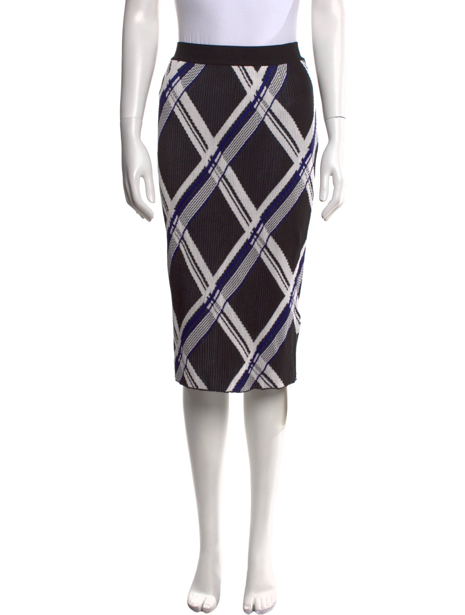 Burberry Silk Knee-Length Skirt w/ Tags