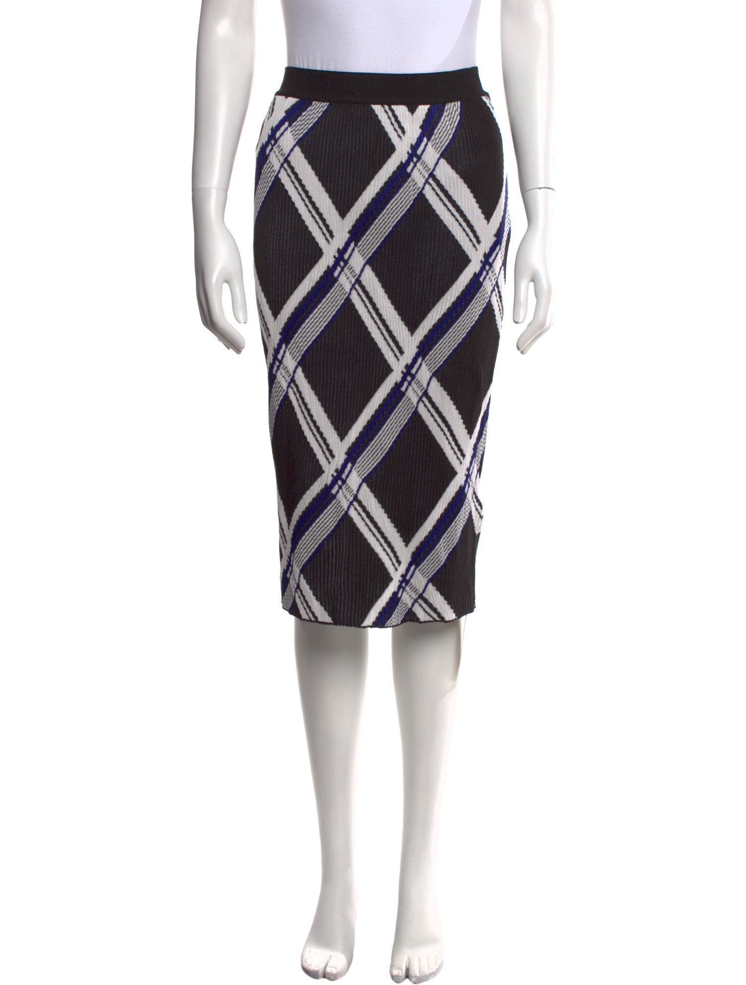 Burberry Silk Knee-Length Skirt w/ Tags