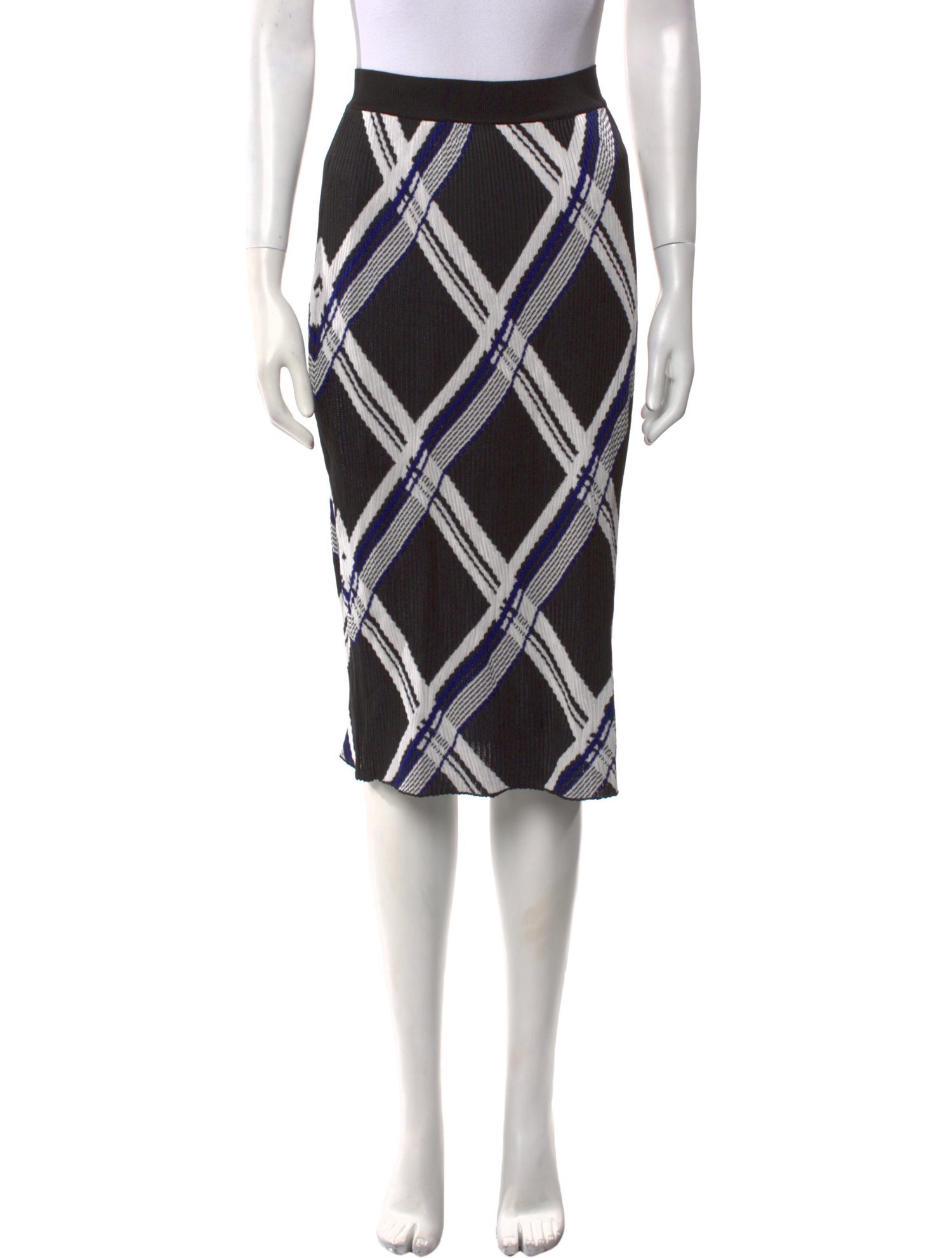 Burberry Silk Knee-Length Skirt w/ Tags