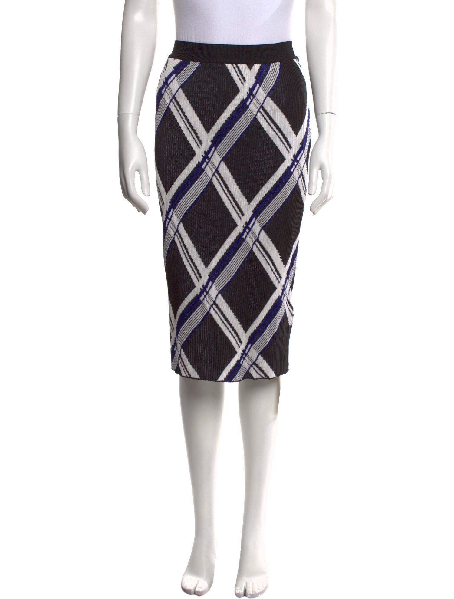 Burberry Silk Knee-Length Skirt w/ Tags