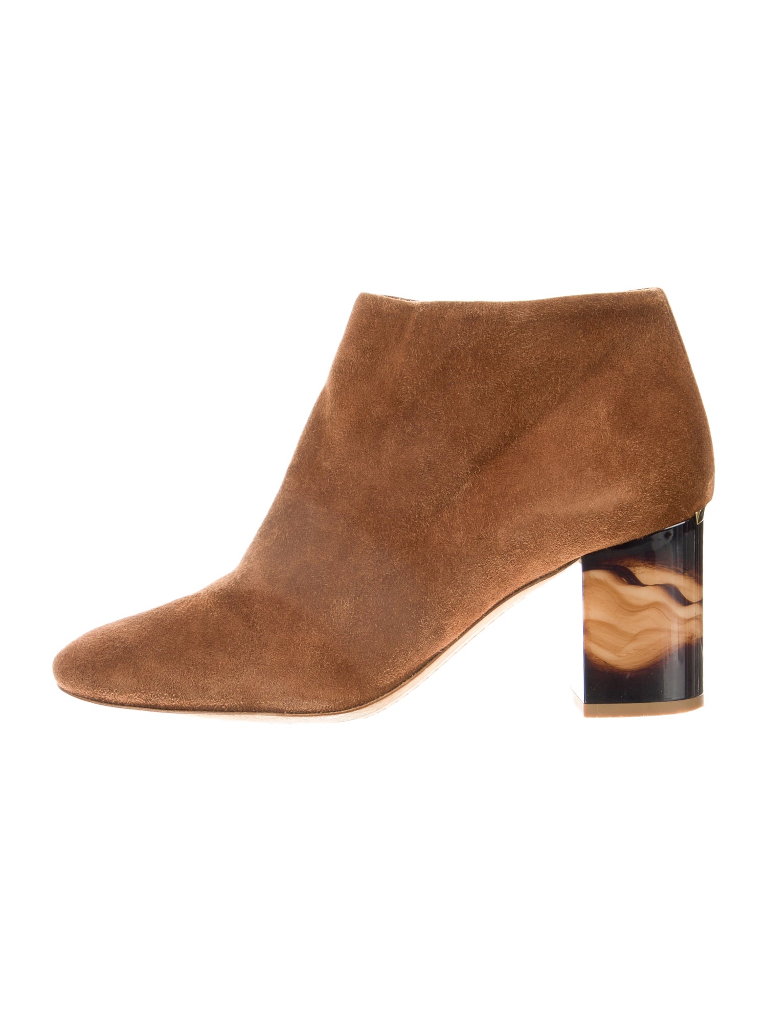 Burberry Suede Graphic Print Boots