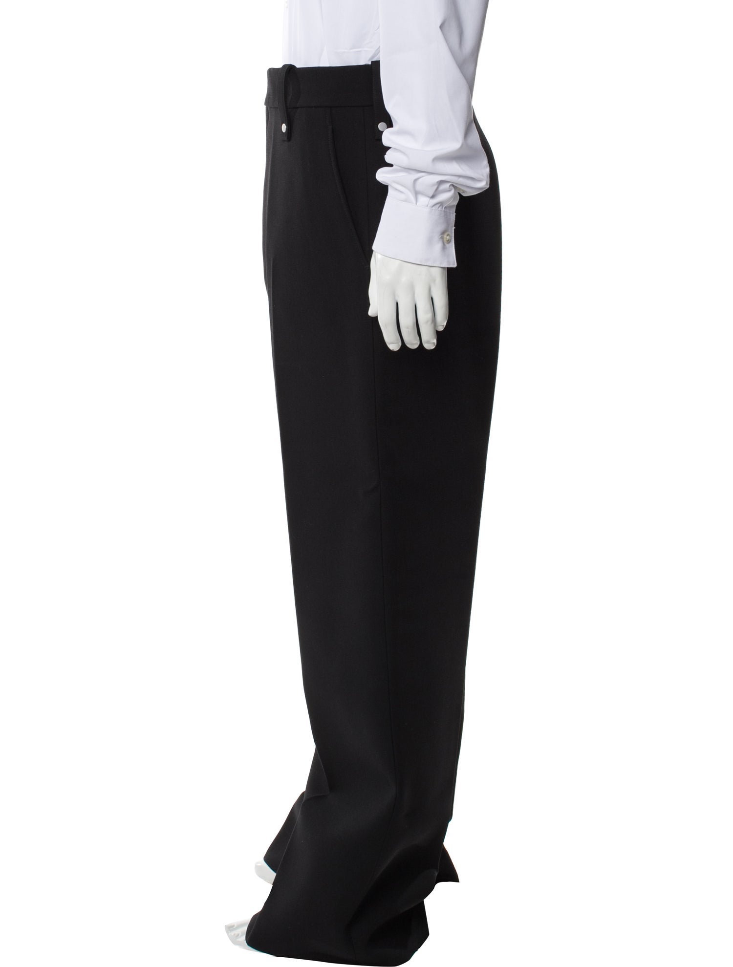 Burberry Virgin Wool Wide Leg Pants