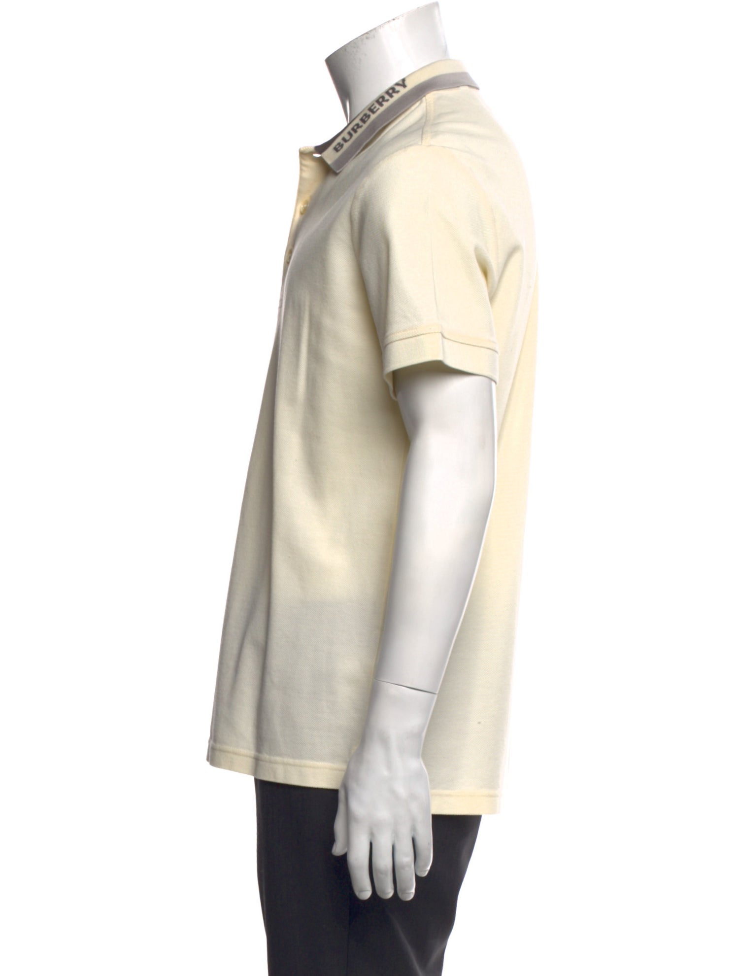 Burberry Nova Check Pattern Crew Neck Polo Shirt