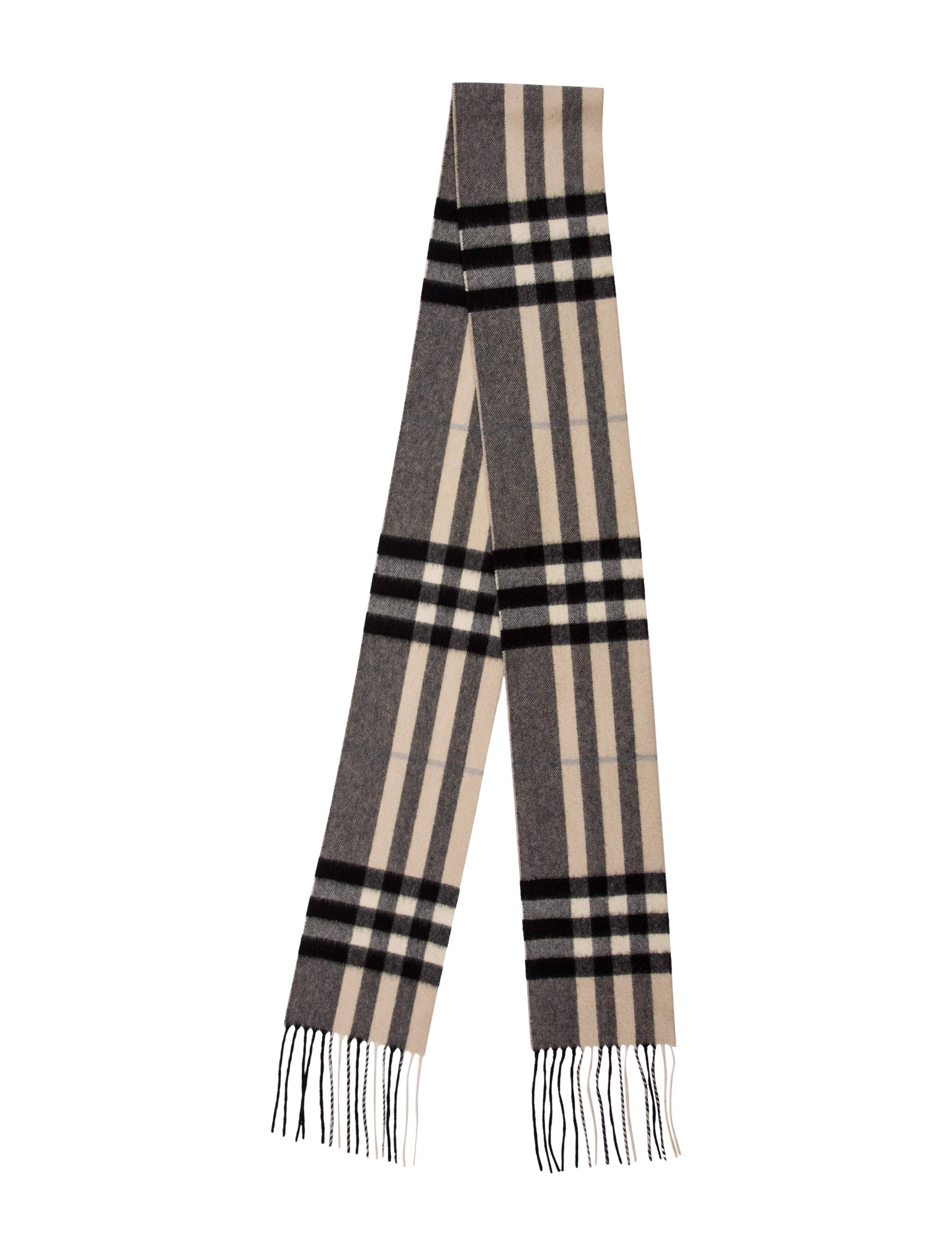 Burberry Cashmere Mega Check Scarf