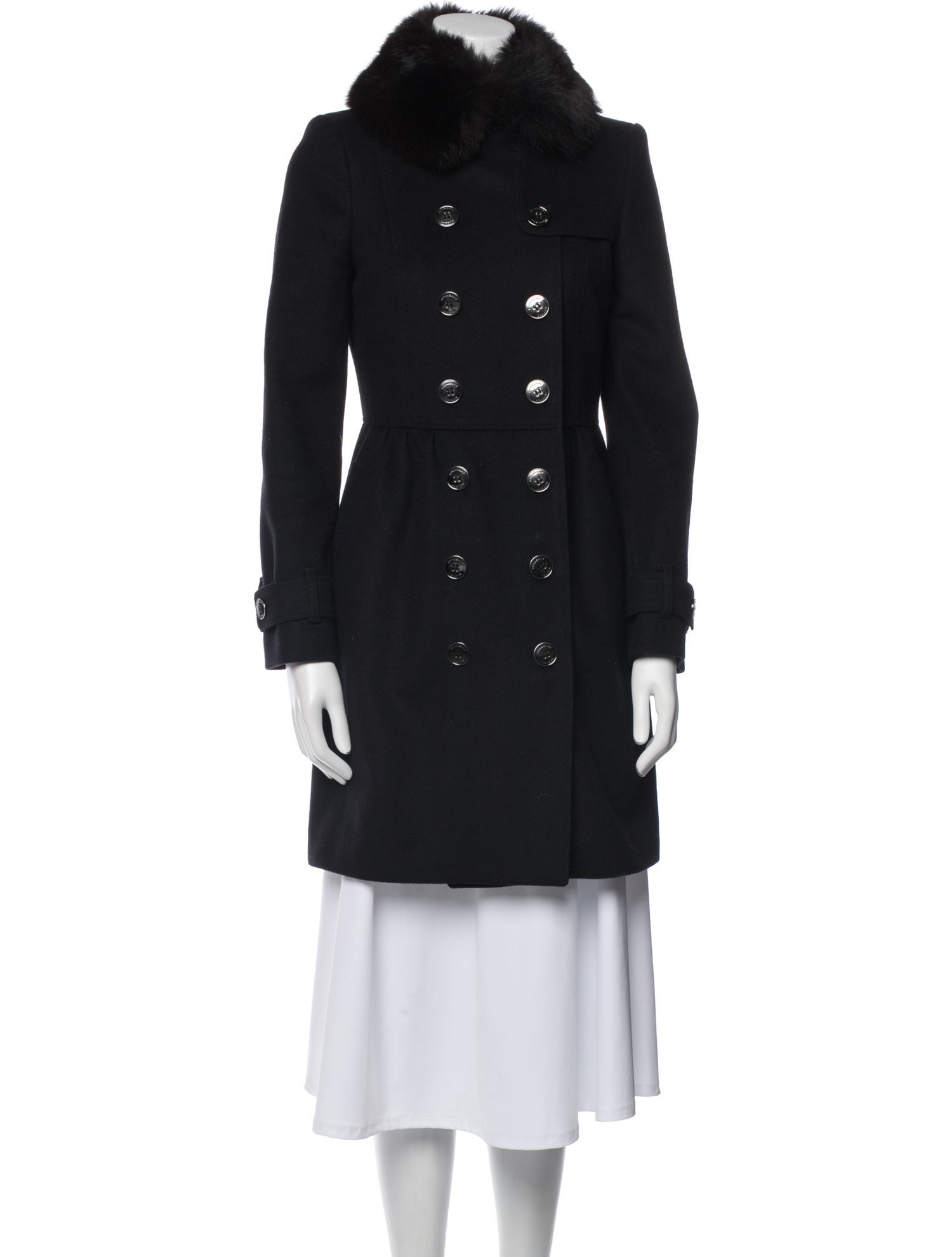 Burberry London Vintage Virgin Wool Trench Coat