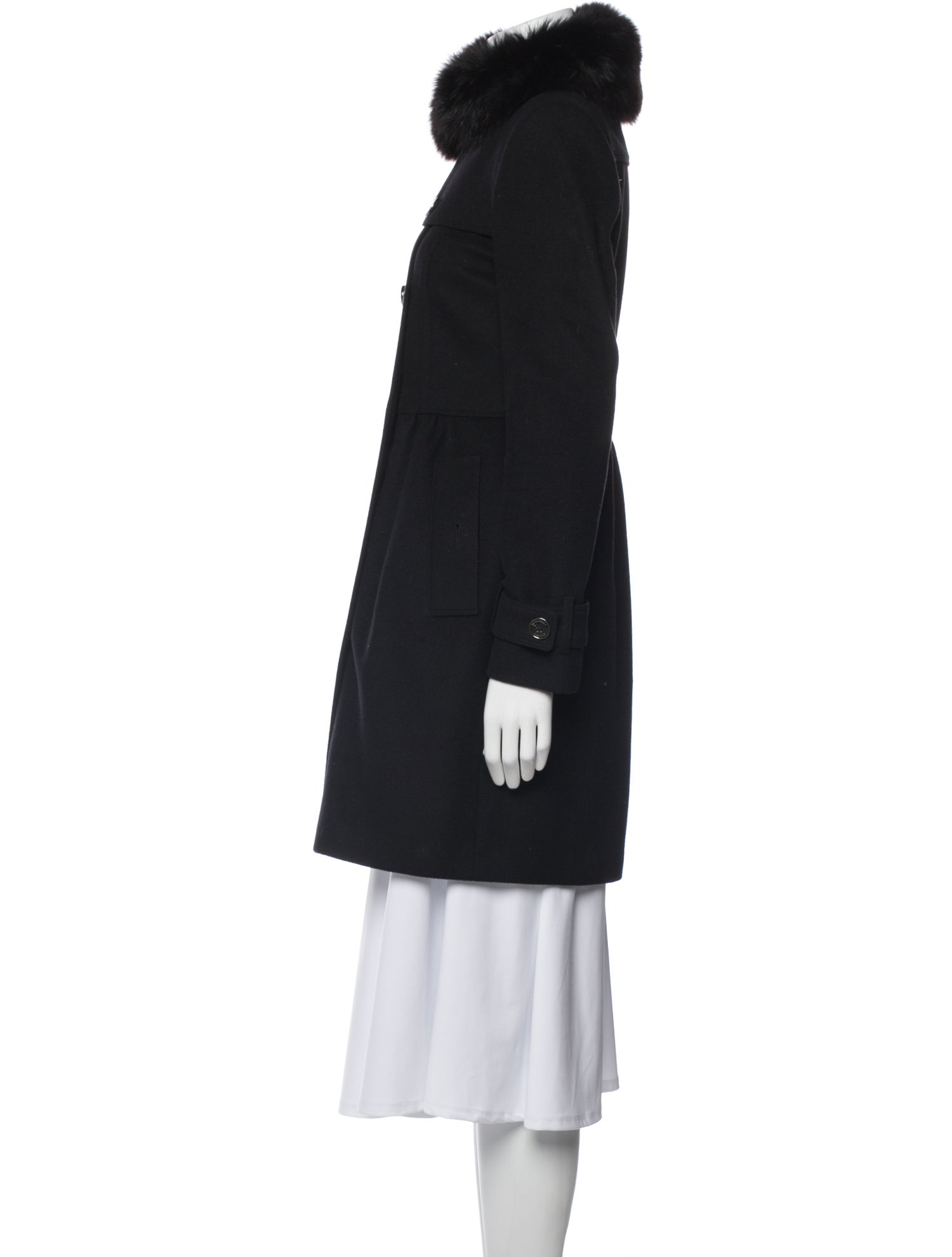 Burberry London Vintage Virgin Wool Trench Coat