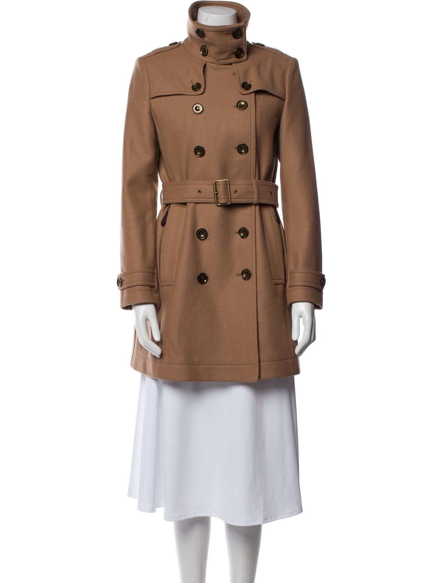 Burberry Virgin Wool Trench Coat