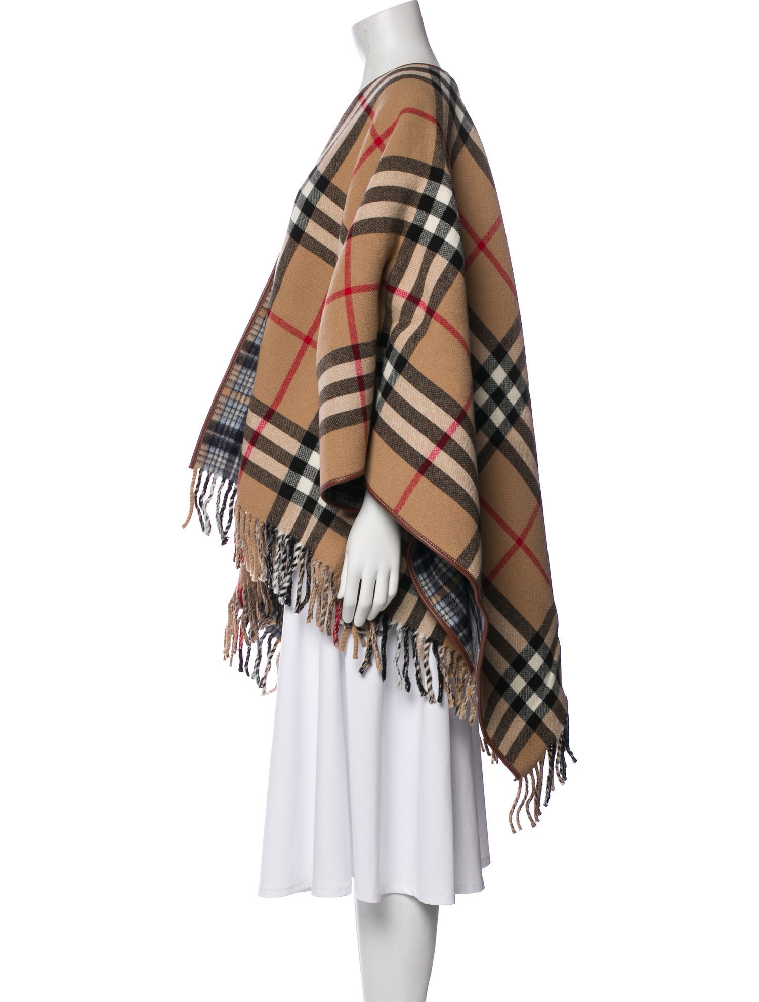 Burberry Wool Plaid Print Sweater w/ Tags