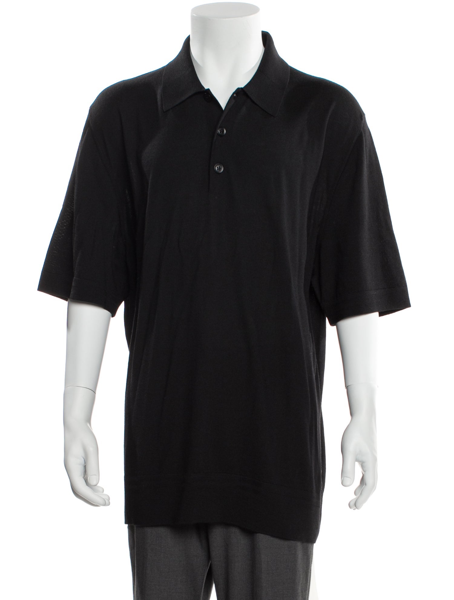 Burberry House Check Pattern Wool Polo Shirt w/ Tags