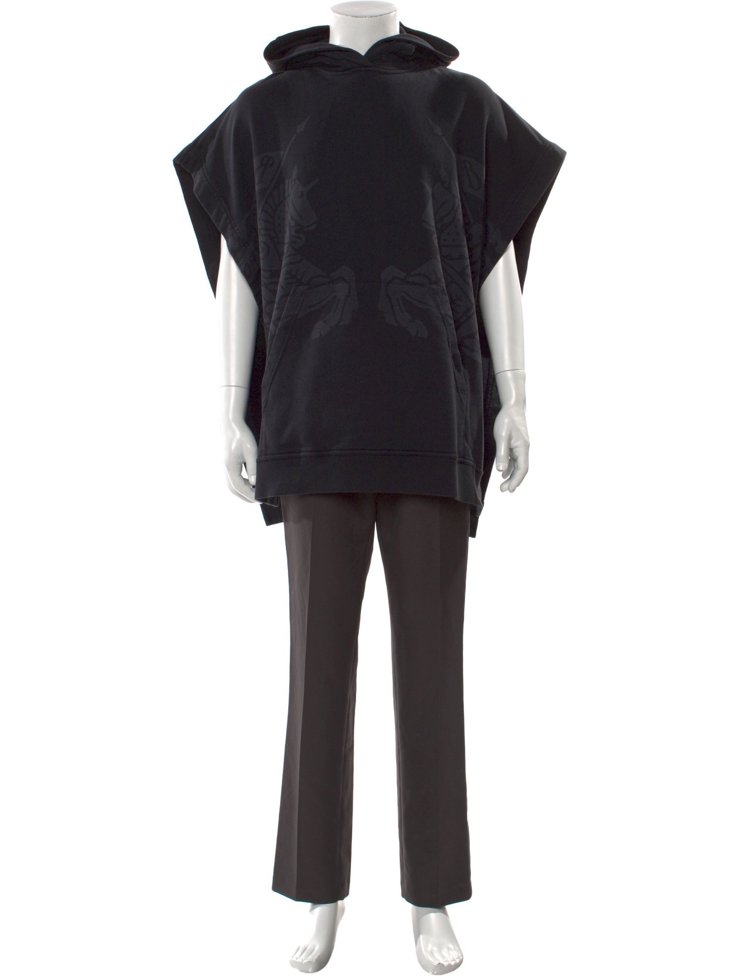 Burberry V-Neck Short Sleeve Hoodie w/ Tags