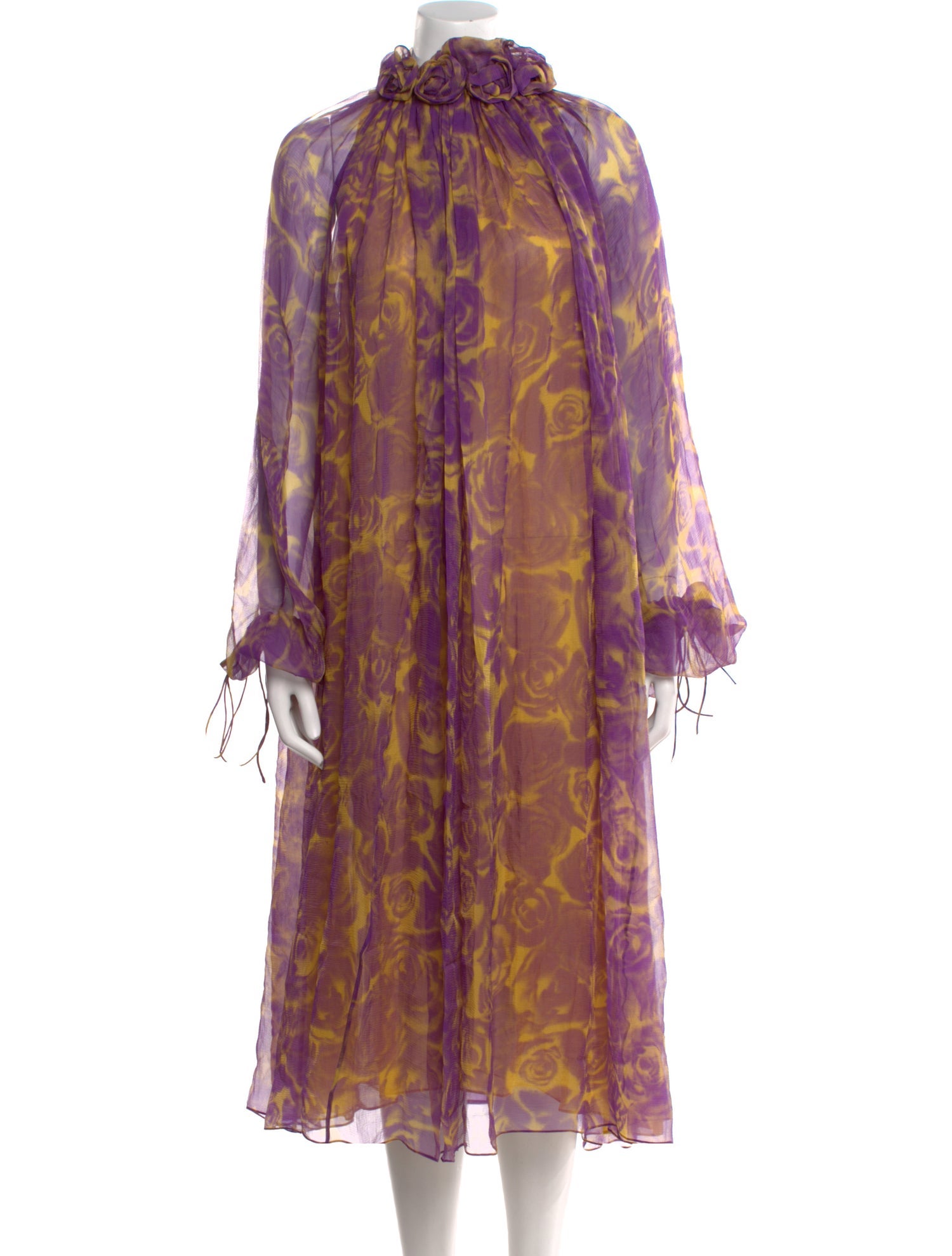 Burberry Silk Midi Length Dress w/ Tags