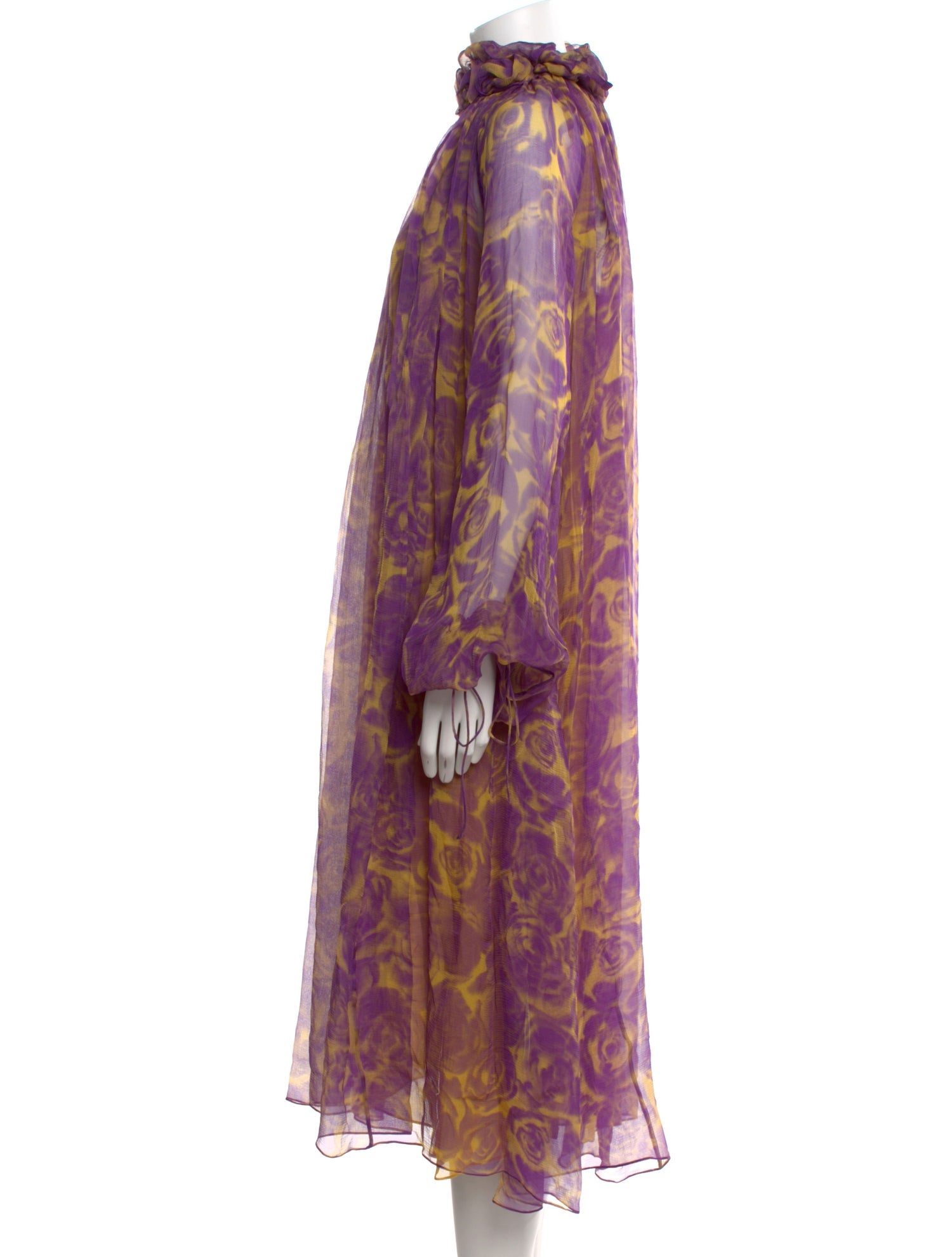 Burberry Silk Midi Length Dress w/ Tags