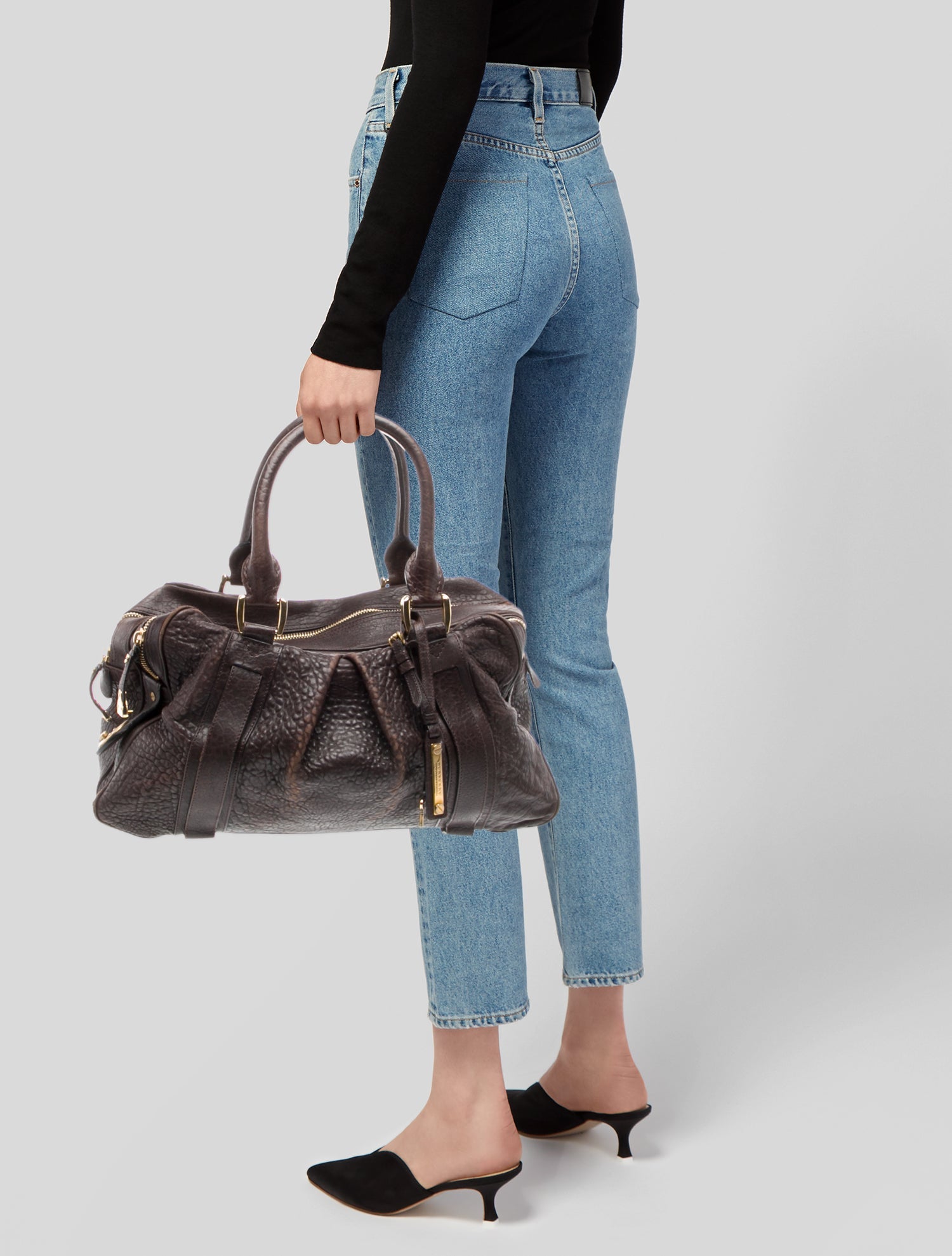 Burberry Prorsum Leather Top Handle Bag