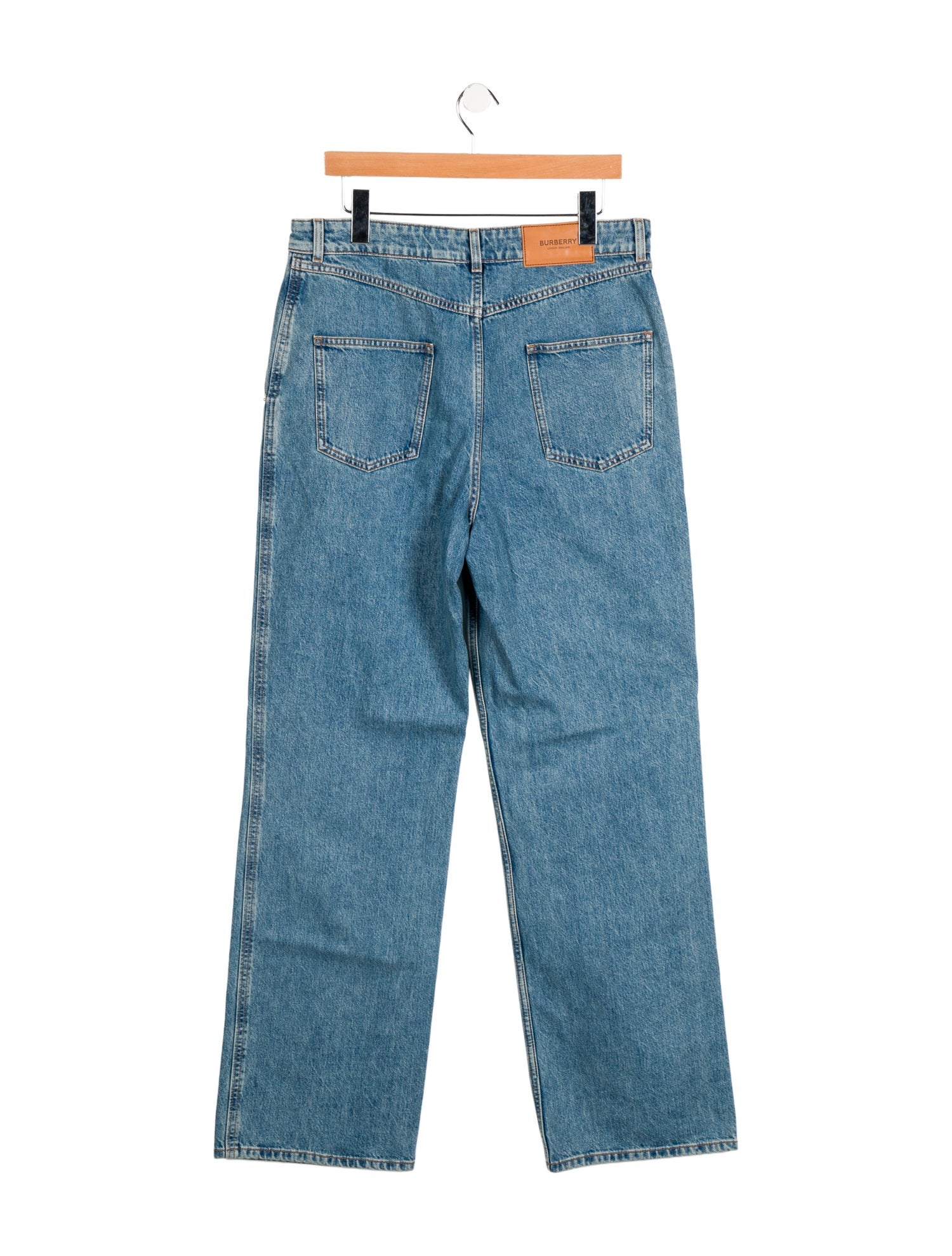 Burberry High-Rise Wide Leg Jeans