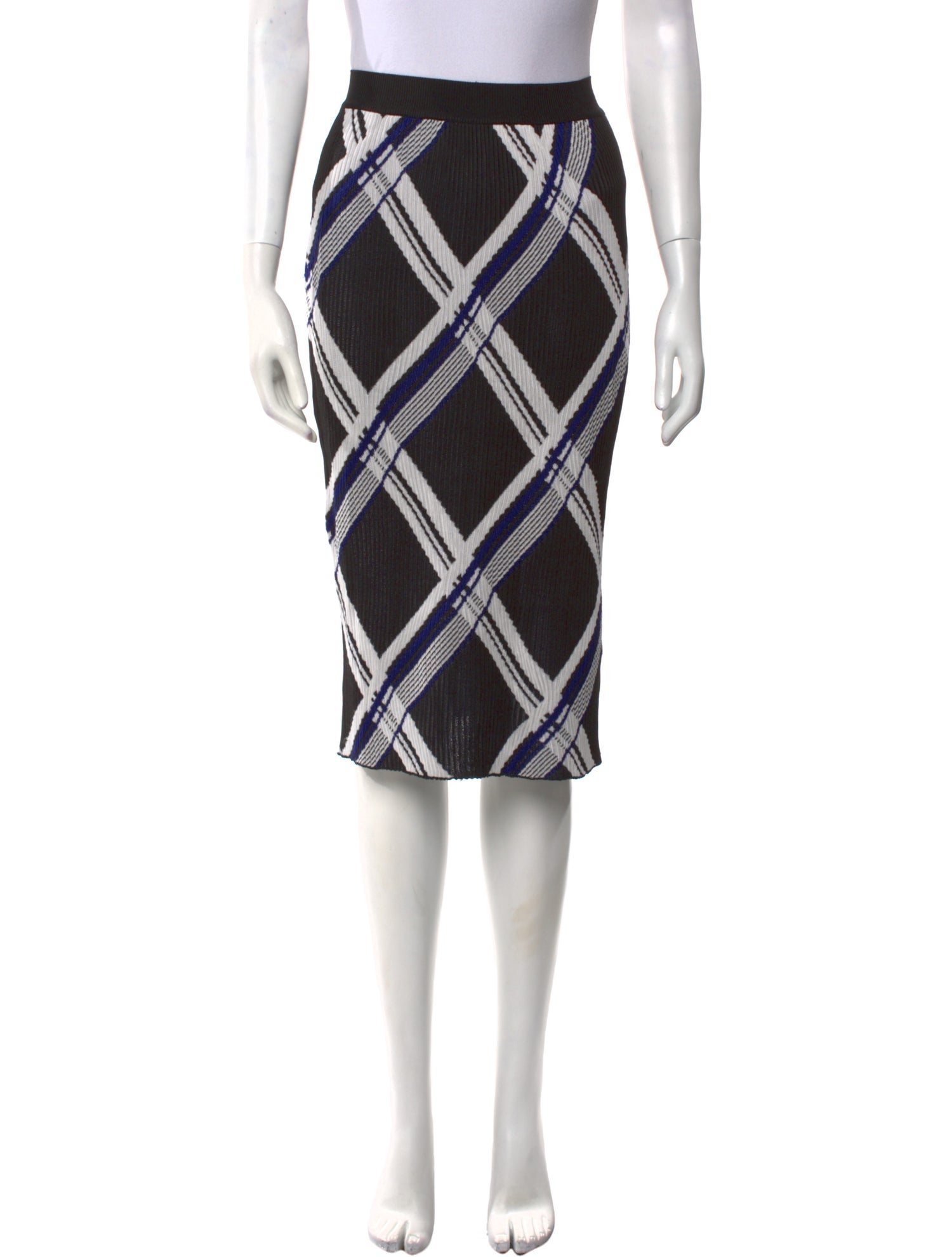 Burberry Silk Knee-Length Skirt w/ Tags