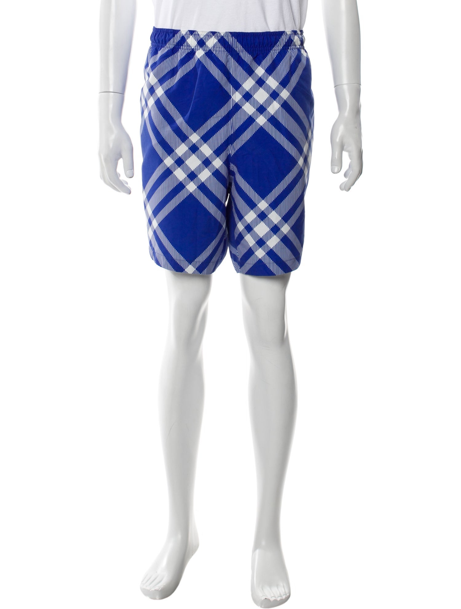 Burberry Plaid Print Swim Trunks w/ Tags