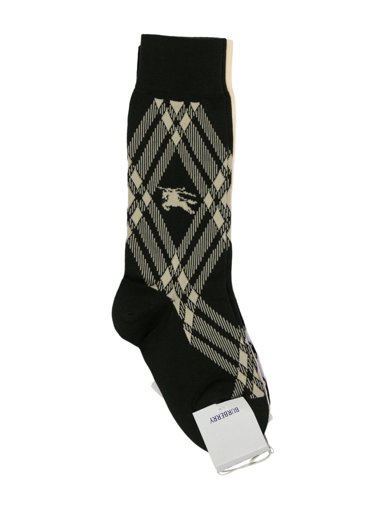 Burberry Men's Tri Color Cotton Socks