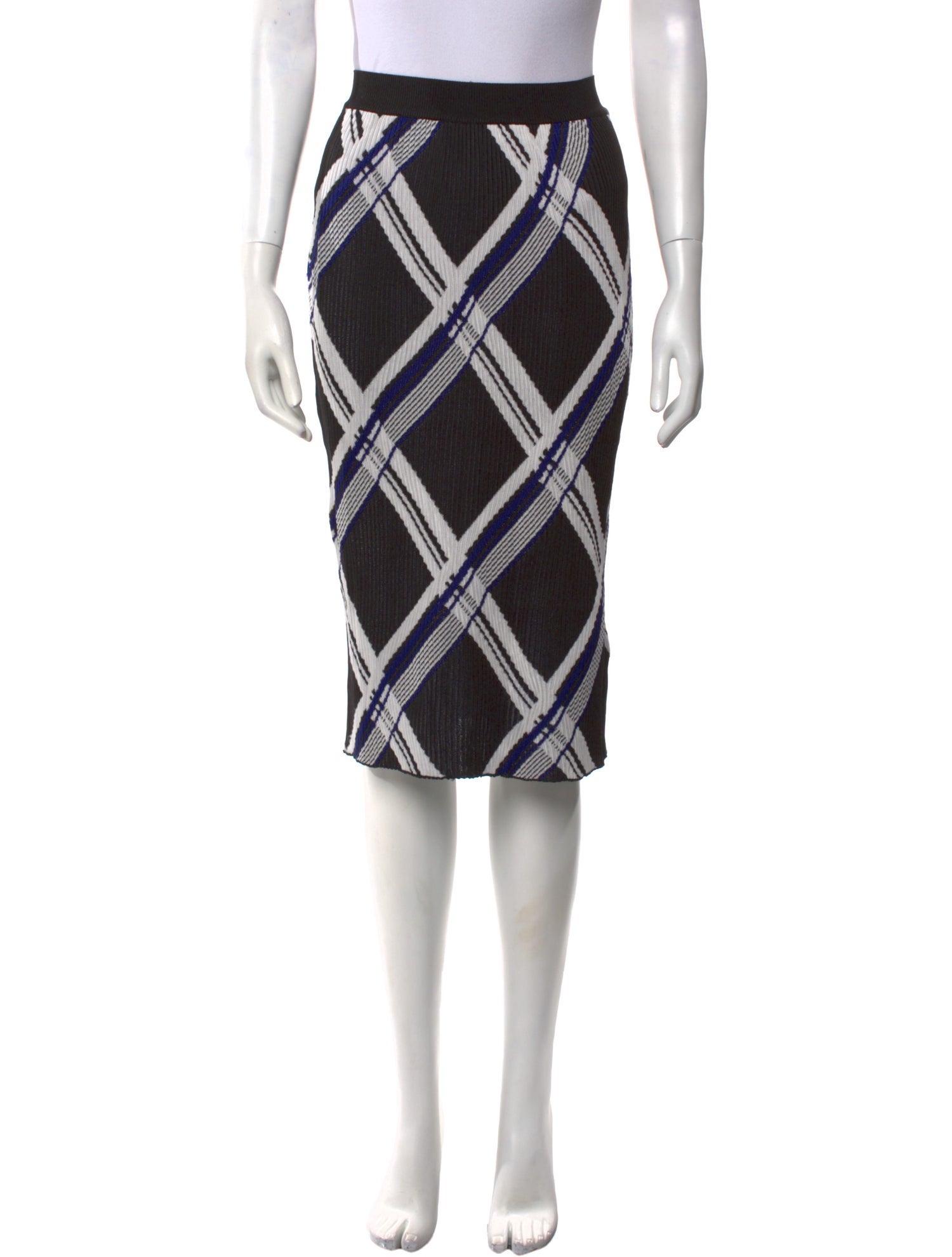 Burberry Silk Knee-Length Skirt w/ Tags