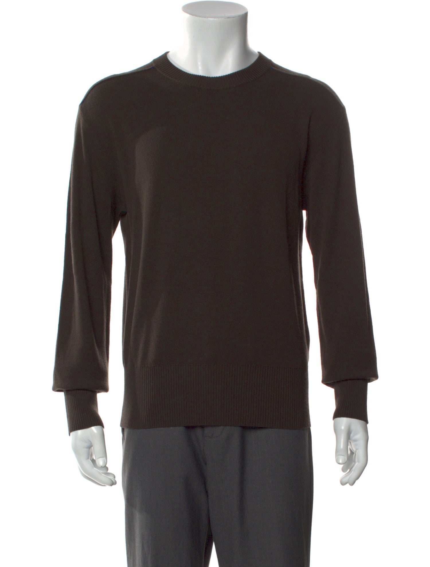 Burberry Smoked Check Pattern Wool Pullover