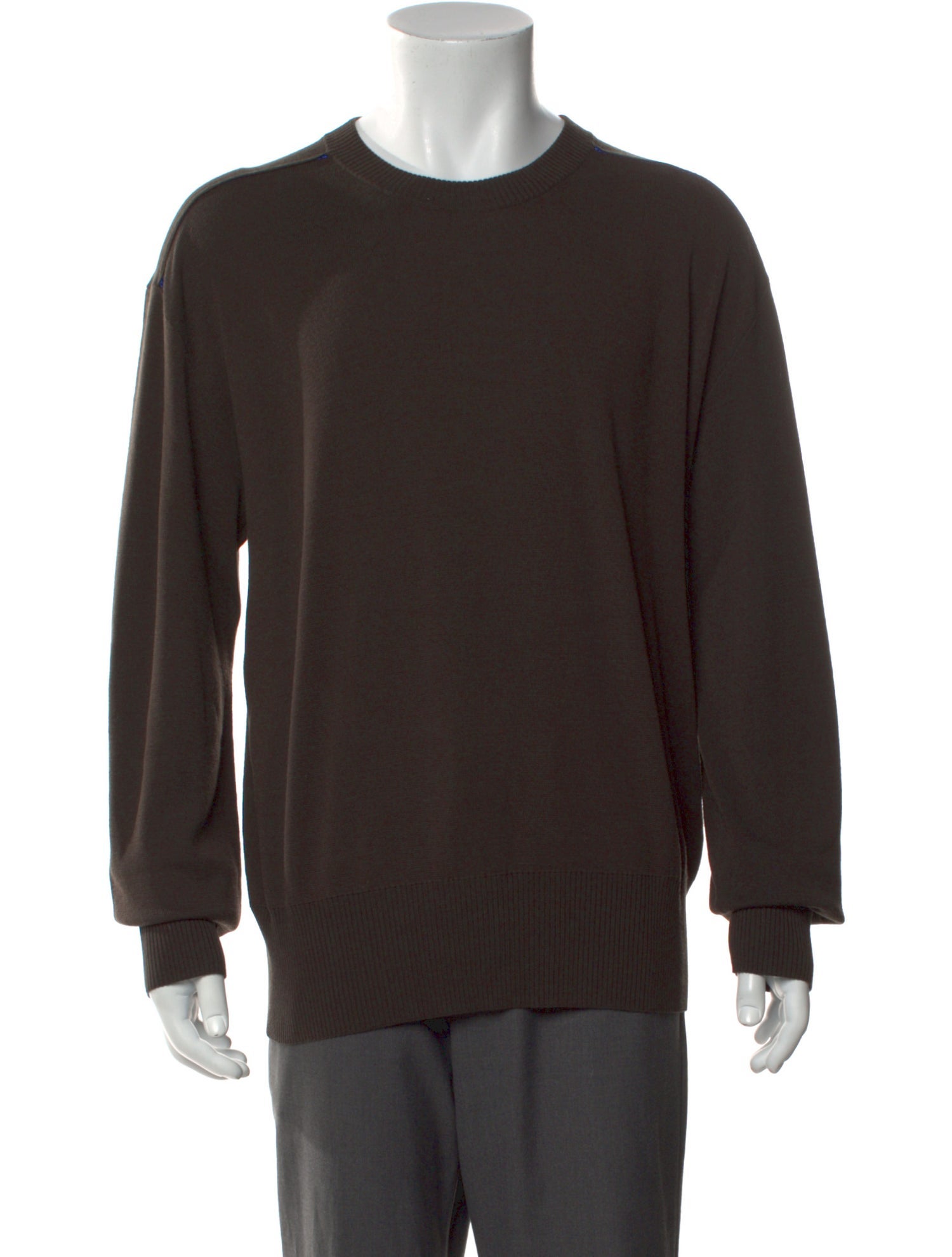 Burberry Smoked Check Pattern Wool Pullover