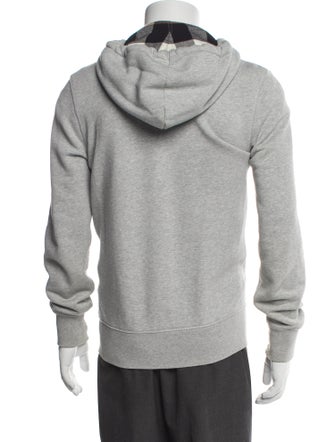 Burberry Brit House Check Pattern V-Neck Hoodie