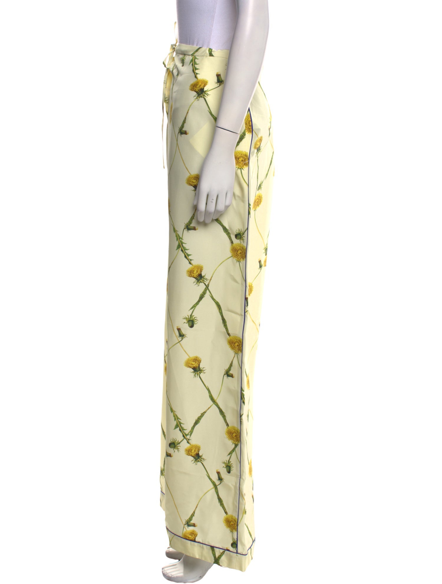 Burberry Silk Wide Leg Pants