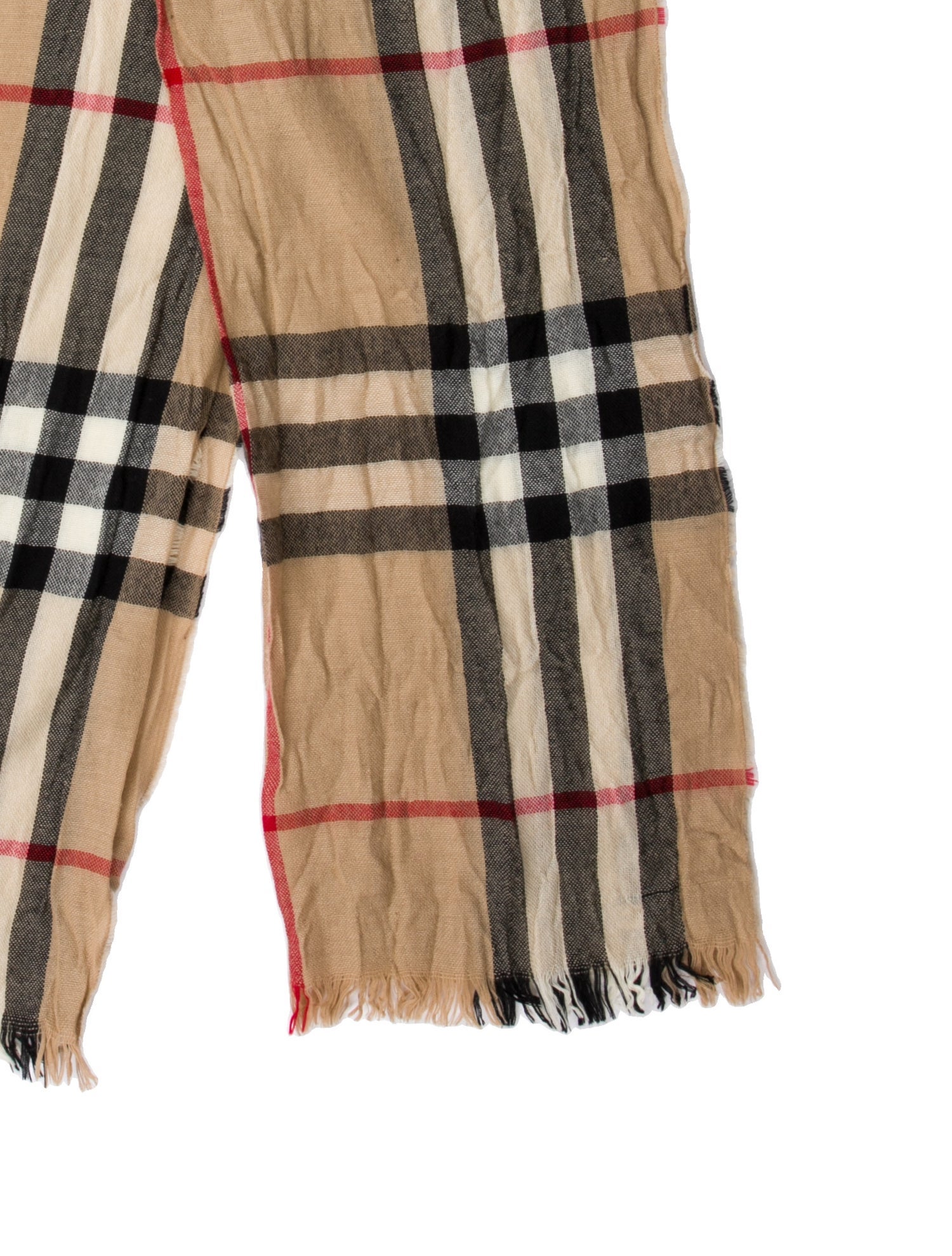 Burberry Merino Wool House Check Pattern Scarf