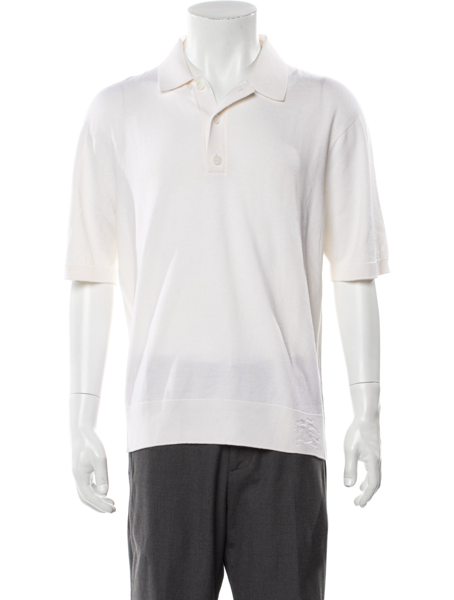 Burberry Wool Collar Polo Shirt w/ Tags