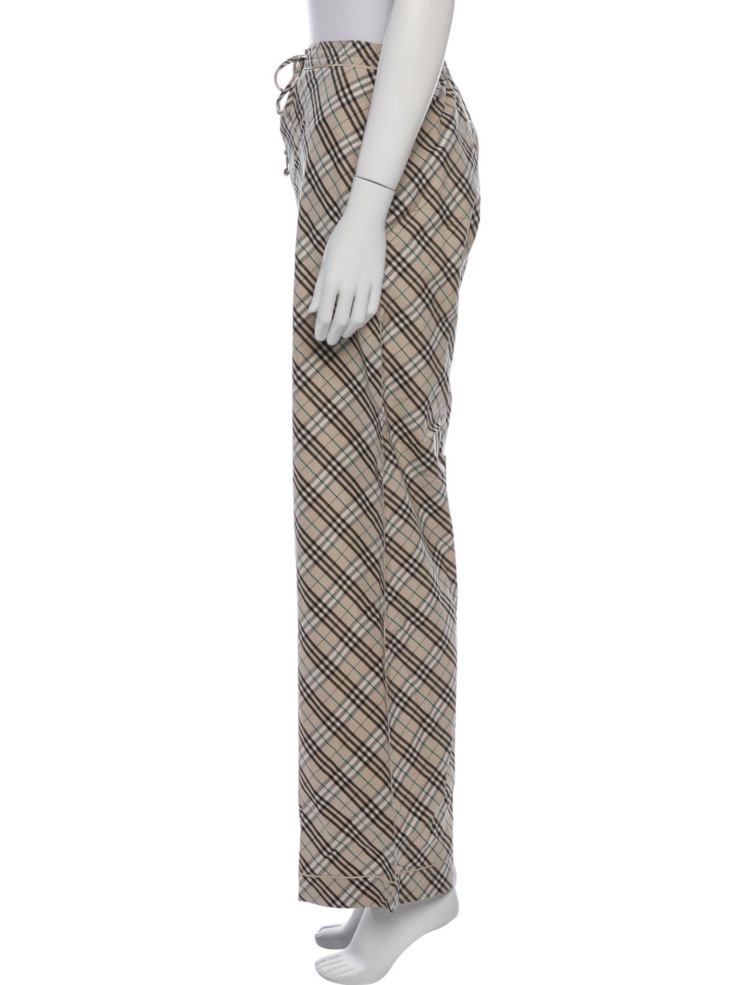 Burberry Plaid Print Sweatpants