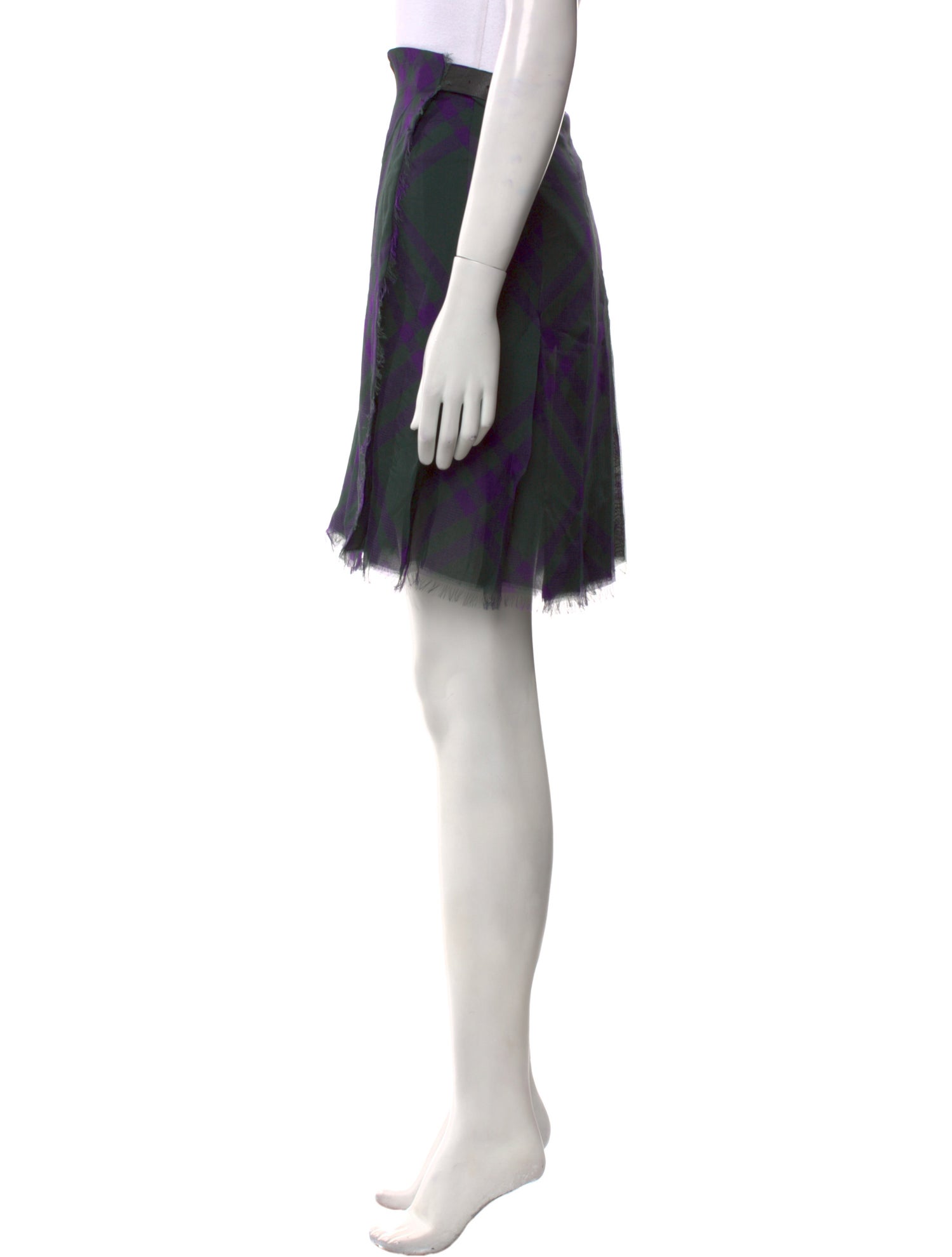 Burberry Silk Knee-Length Skirt w/ Tags