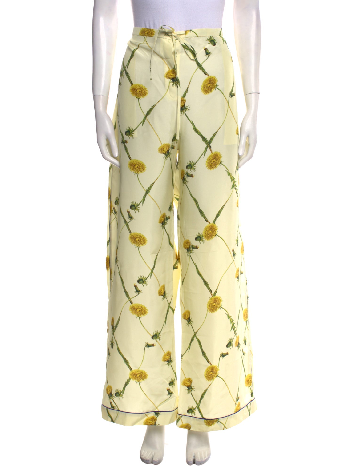 Burberry Silk Wide Leg Pants w/ Tags