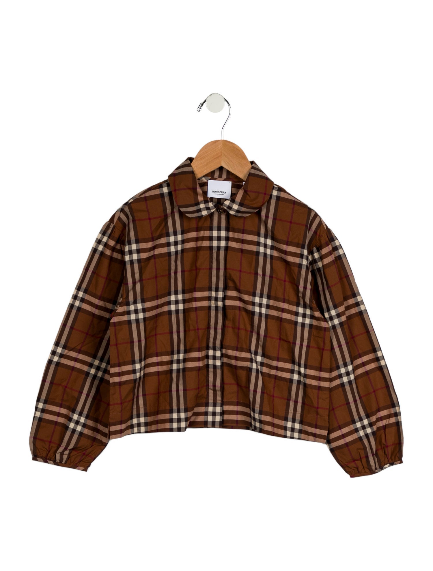 Burberry Girls' House Check Print Blouse w/Tags