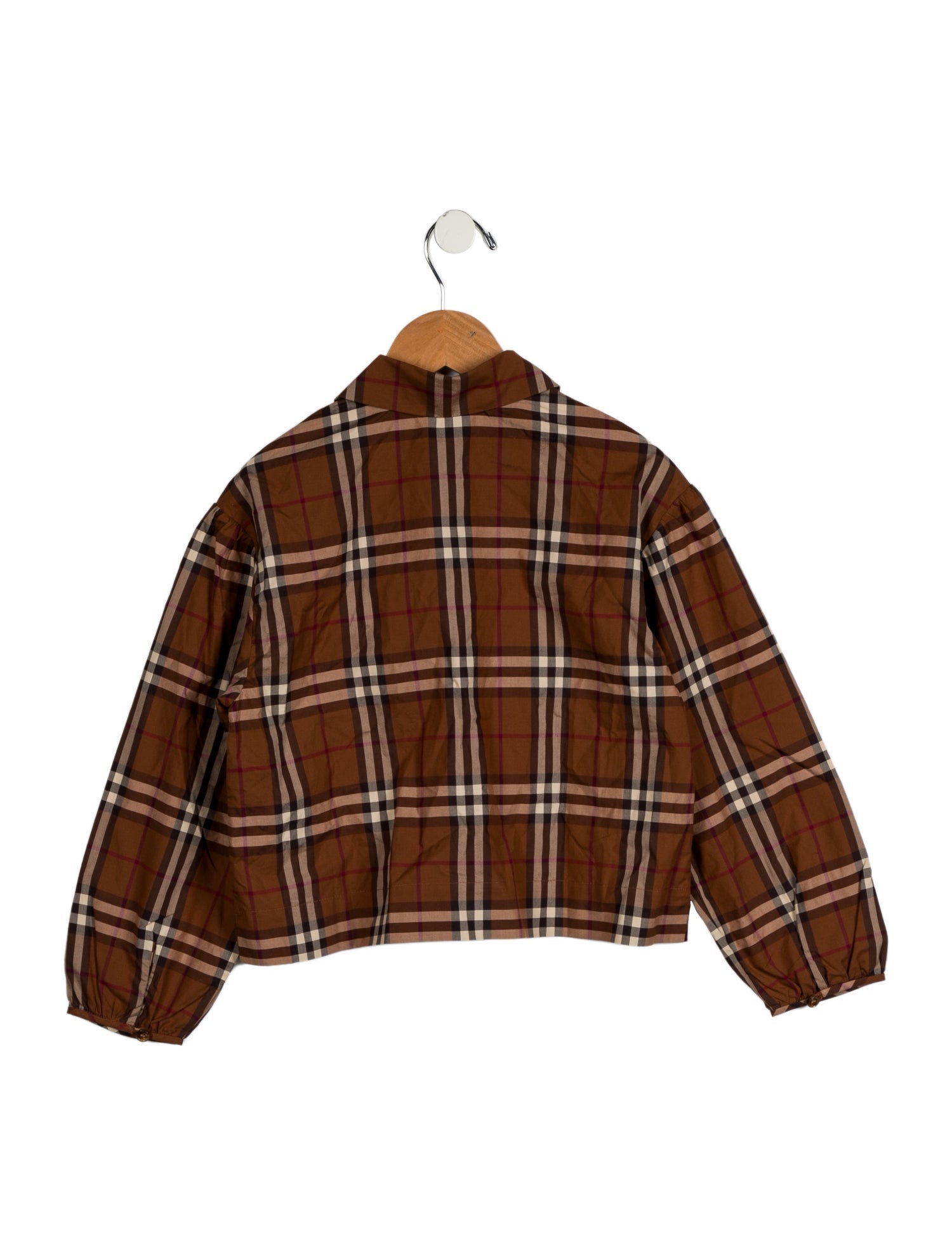 Burberry Girls' House Check Print Blouse w/Tags