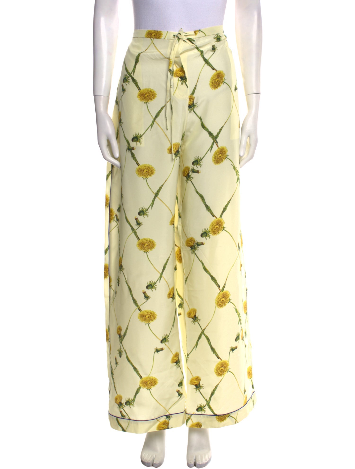 Burberry Silk Wide Leg Pants