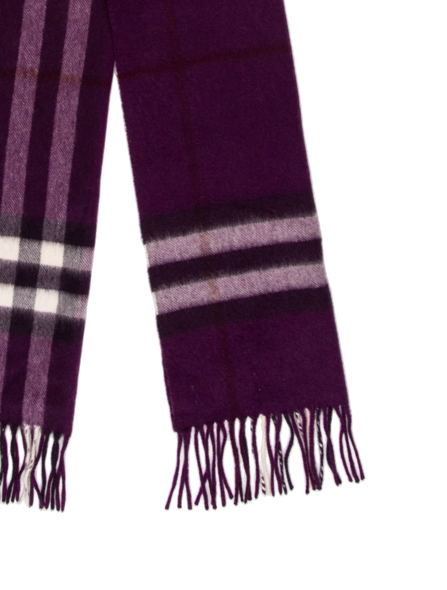 Burberry Cashmere Nova Check Pattern Scarf