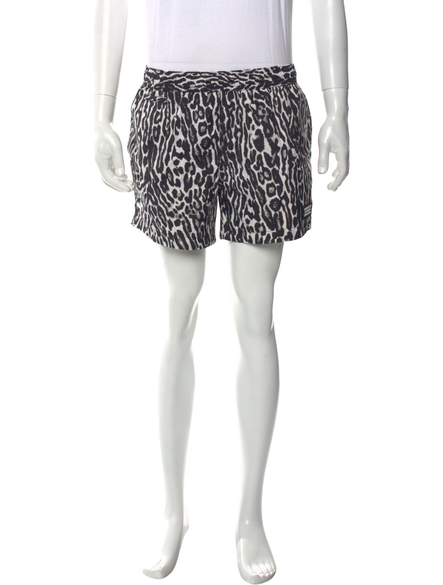 Burberry Animal Print Flat Front Shorts