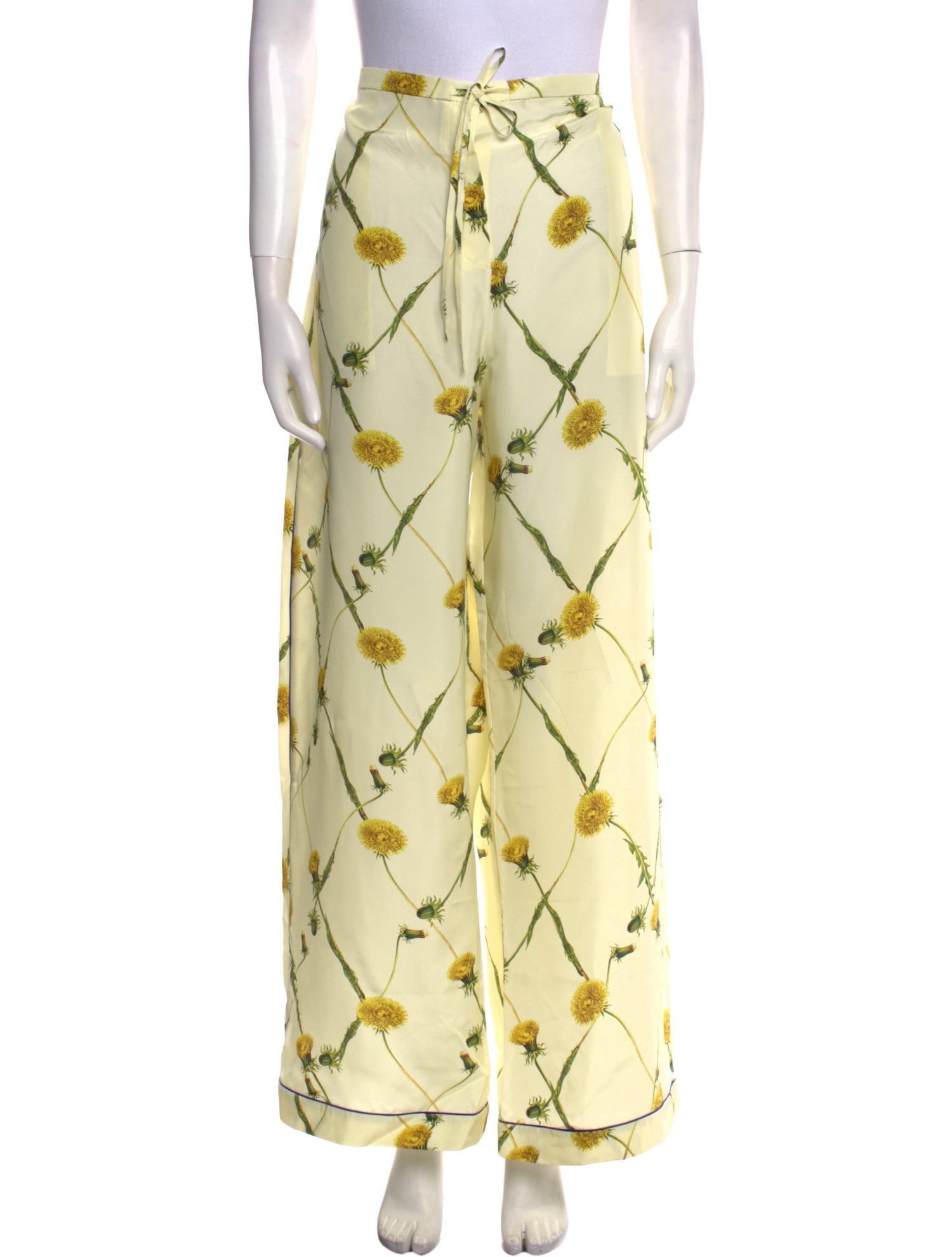 Burberry Silk Wide Leg Pants w/ Tags