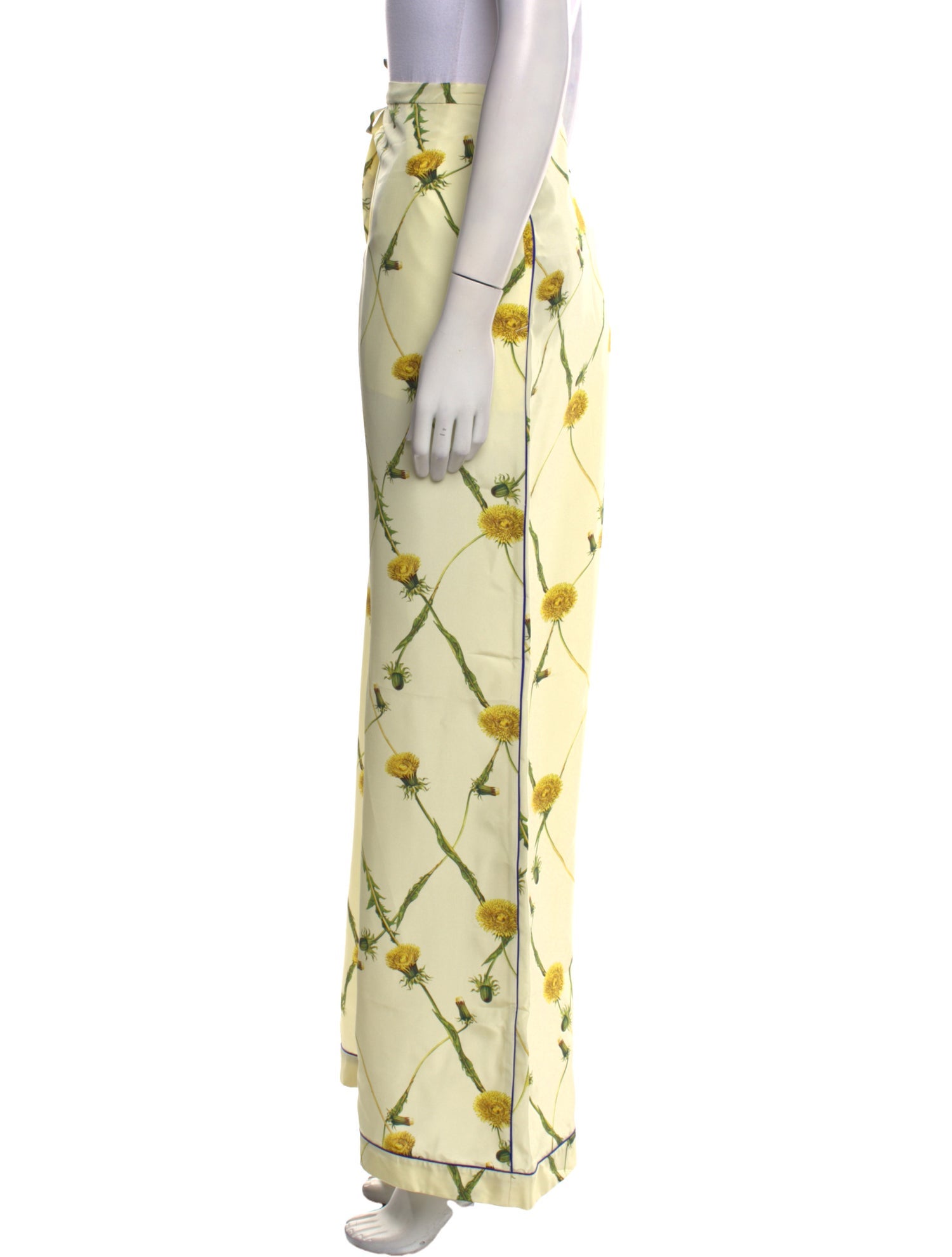 Burberry Silk Wide Leg Pants w/ Tags