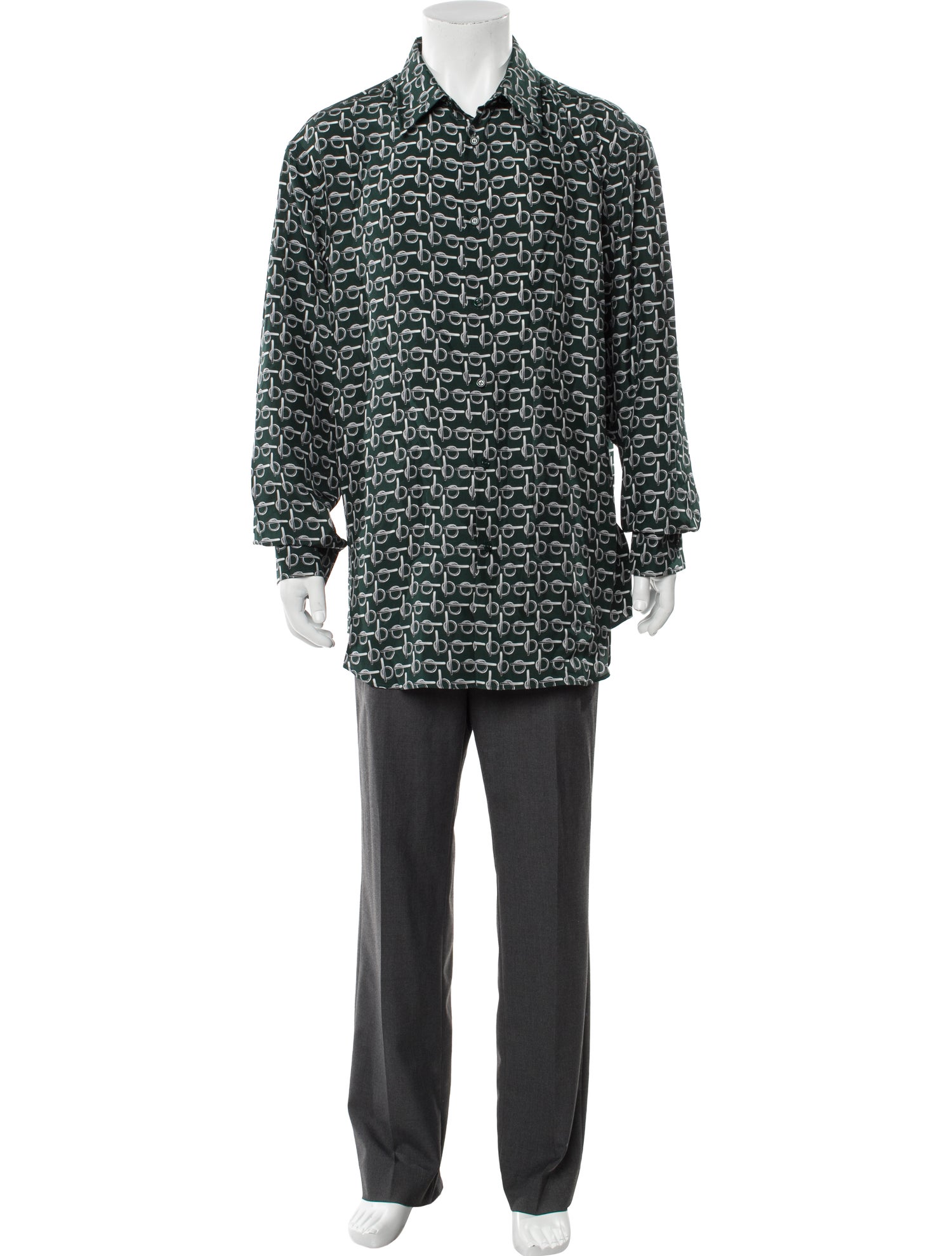 Burberry Graphic Print Long Sleeve Shirt w/ Tags