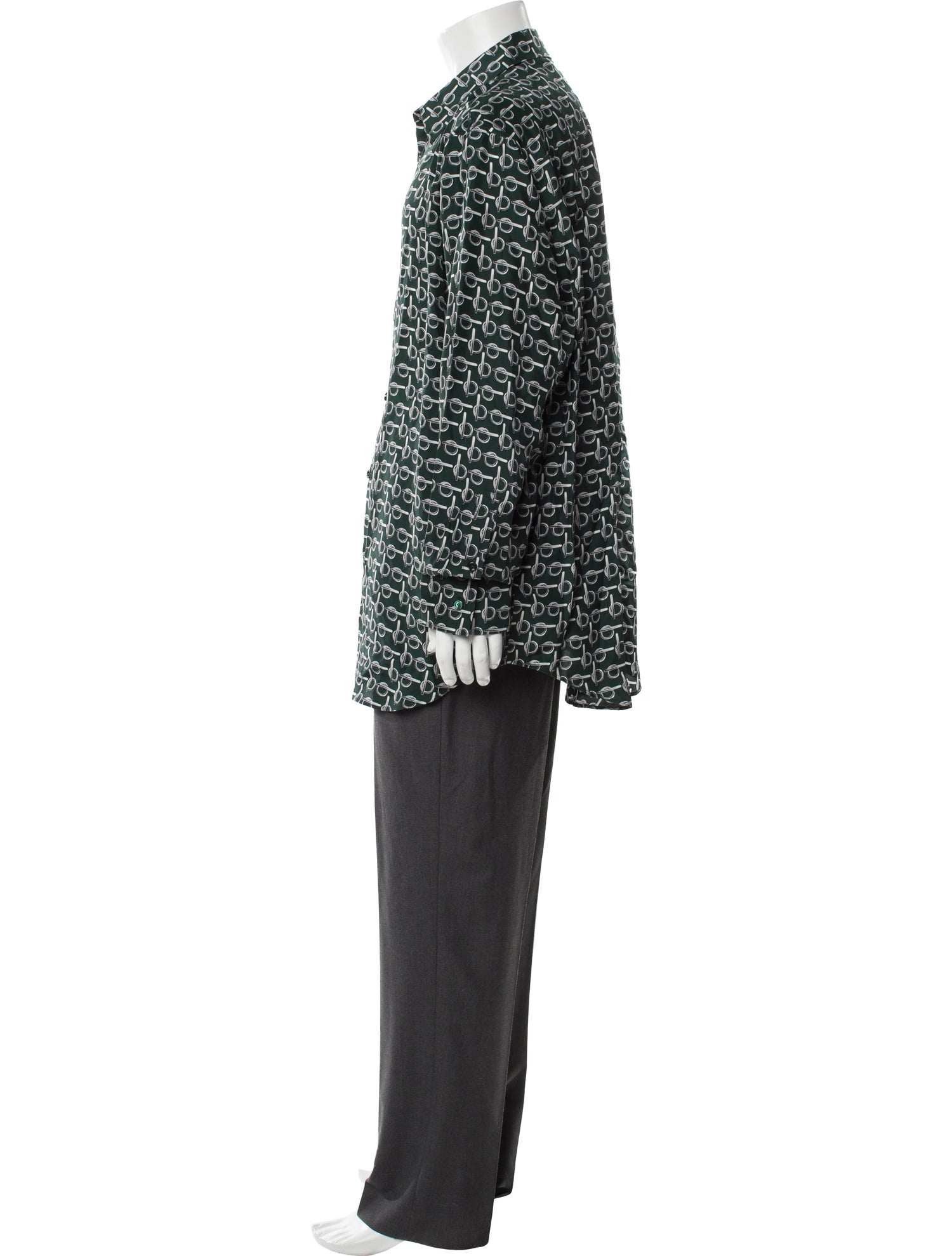 Burberry Graphic Print Long Sleeve Shirt w/ Tags